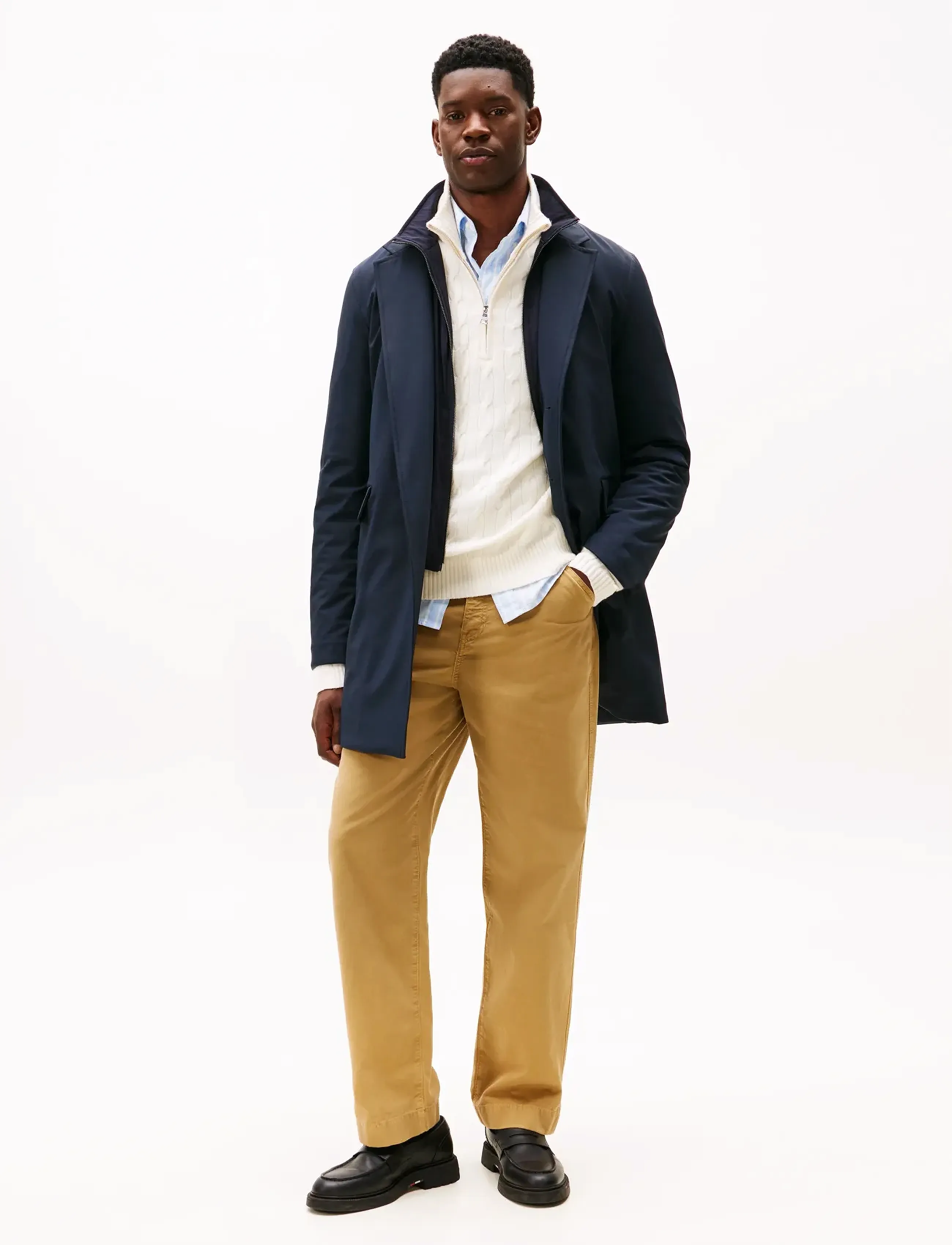 Tommy Hilfiger DC PADDED PERFORMANCE COAT - Overtøj - DESERT SKY / navy