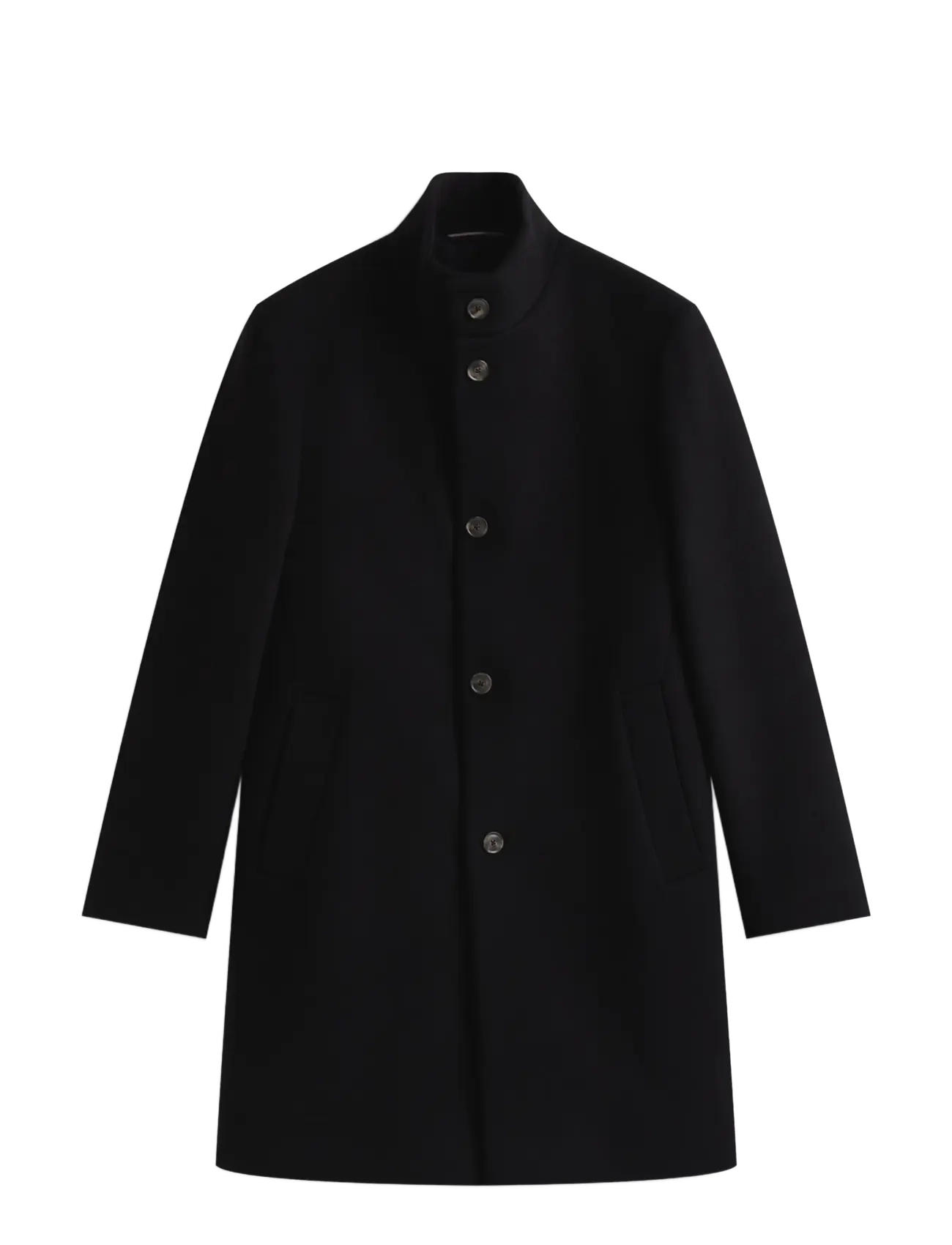 Tommy Hilfiger - NY WOOL STAND COLLAR - black - 1