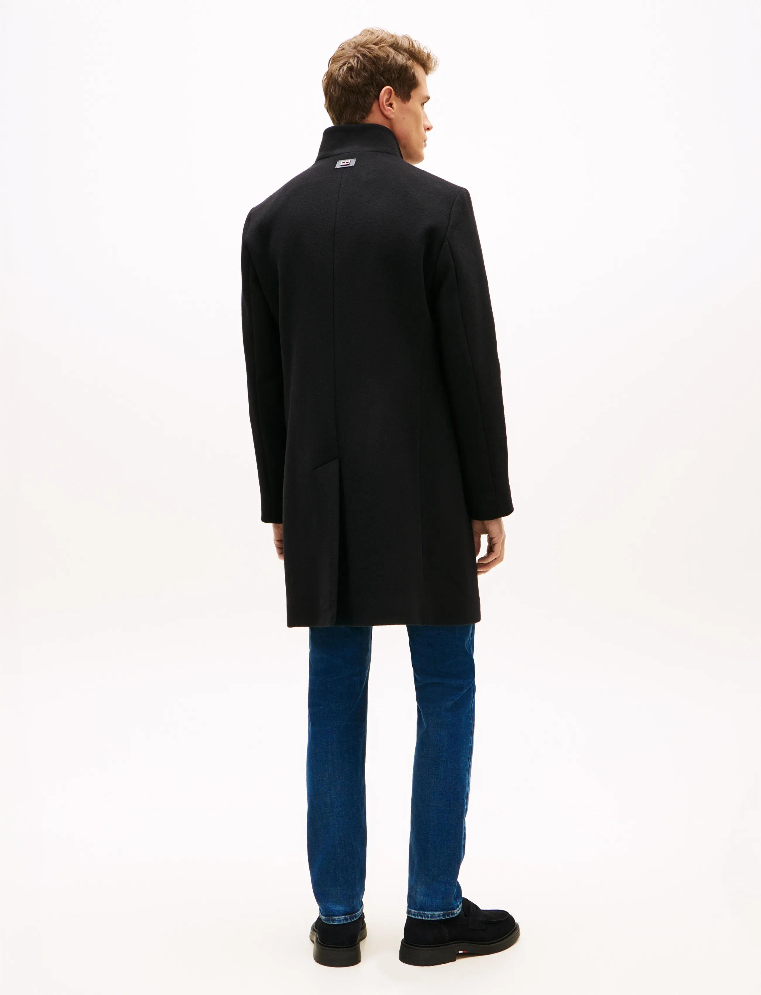 Tommy Hilfiger - NY WOOL STAND COLLAR - black - 5