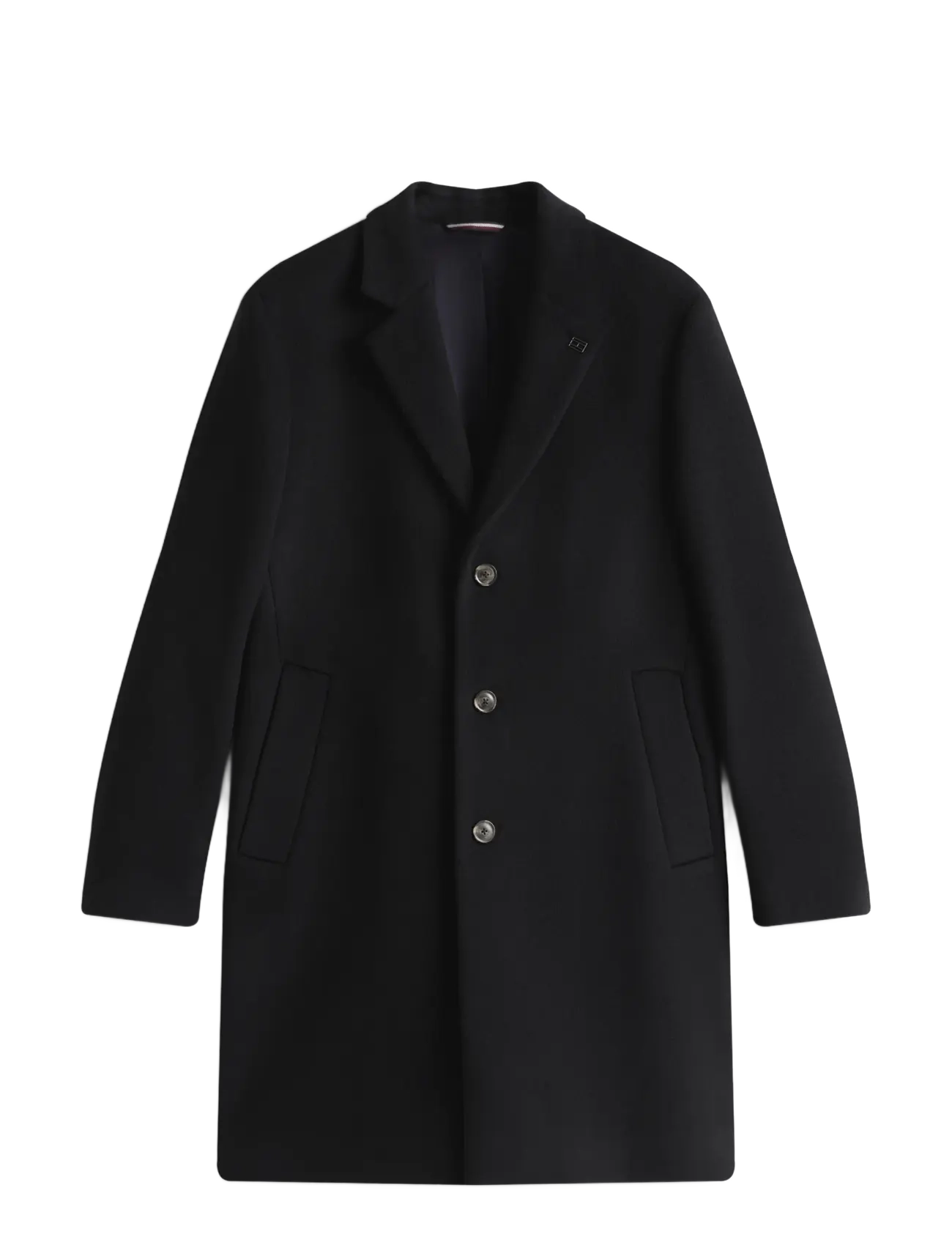 Tommy Hilfiger - DC WOOL MIX COAT - ullrockar - black - 1
