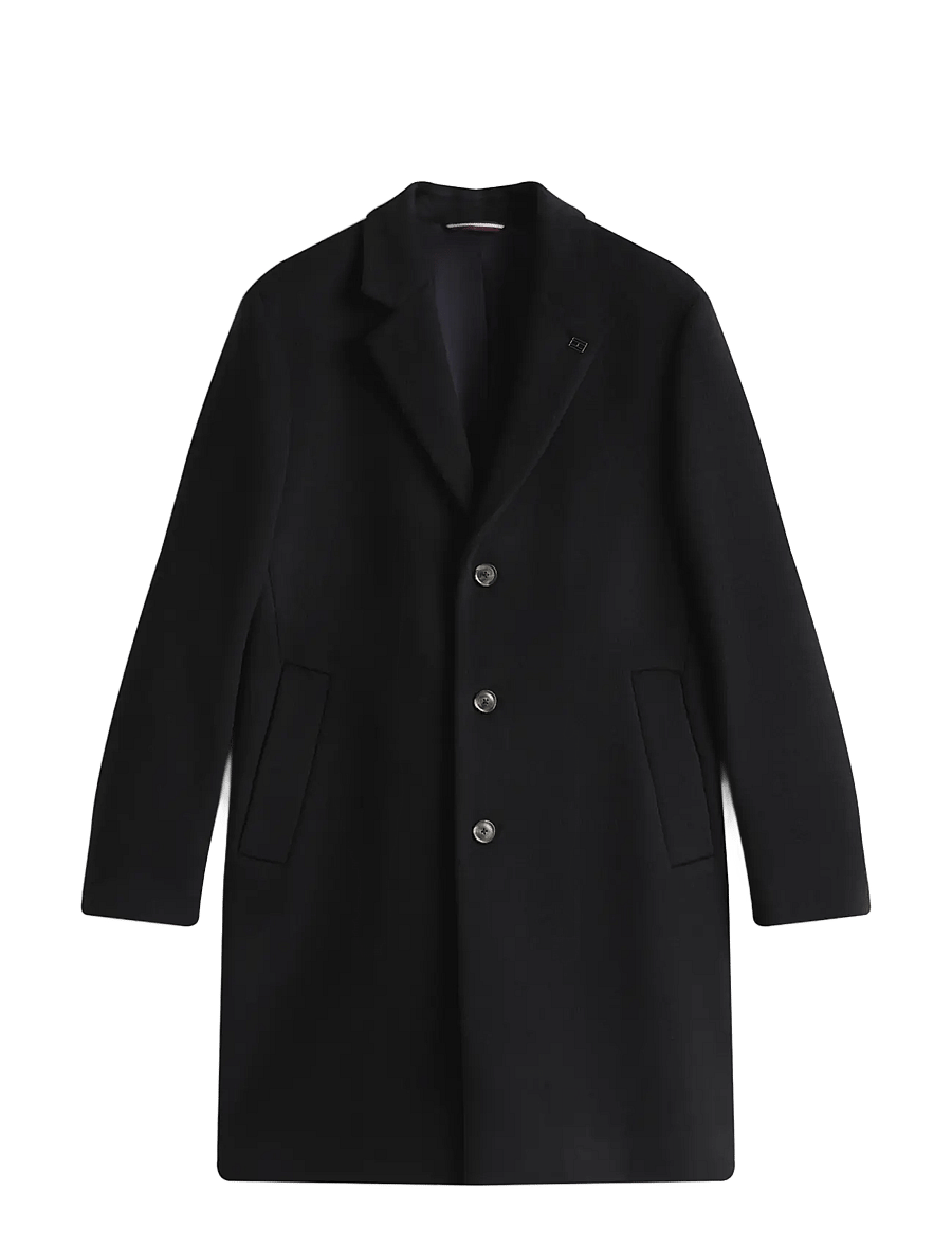 Tommy Hilfiger - DC WOOL MIX COAT - ullrockar - black - 1