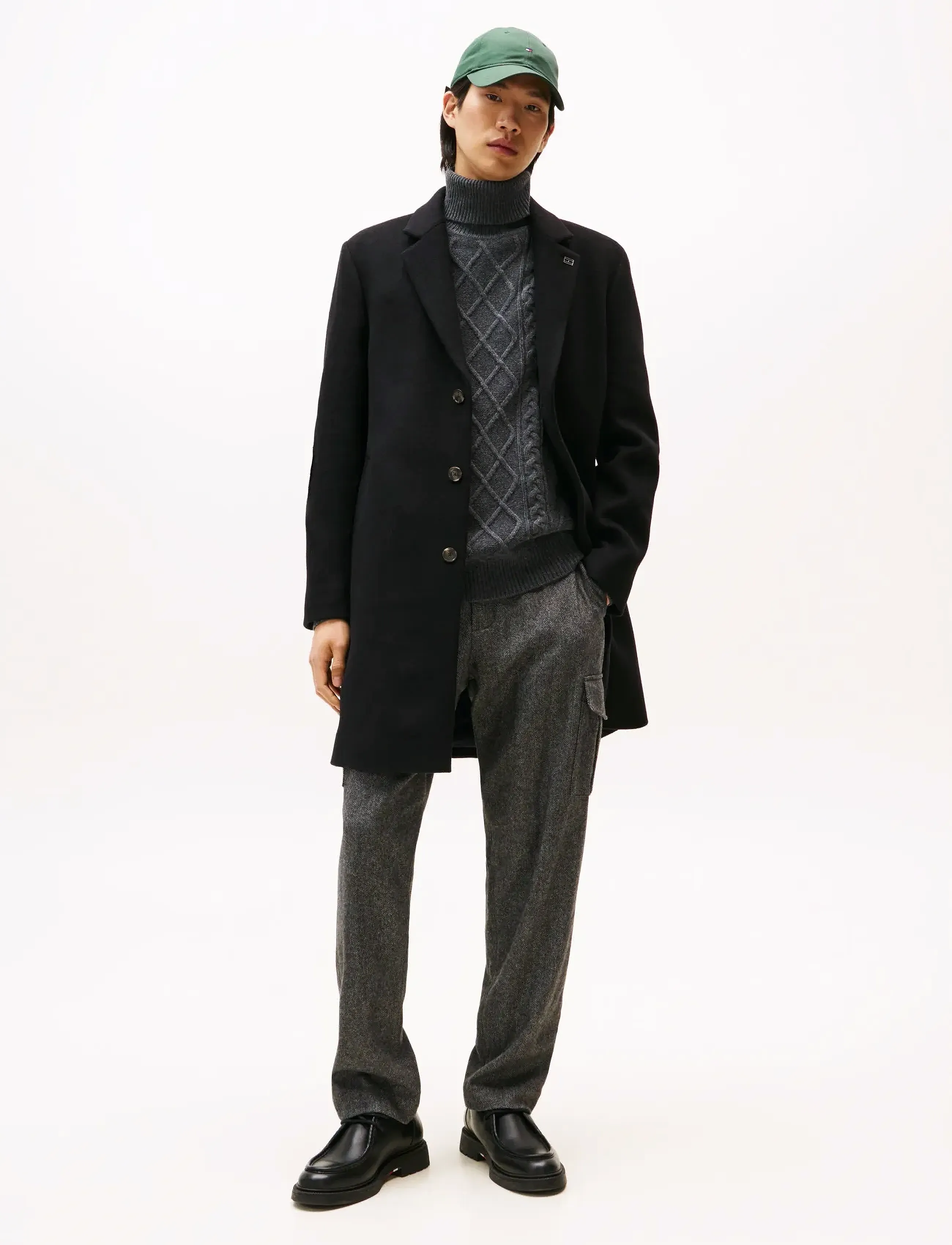 Tommy Hilfiger NY WOOL MIX COAT - Achetez selon l'occasion - BLACK / black