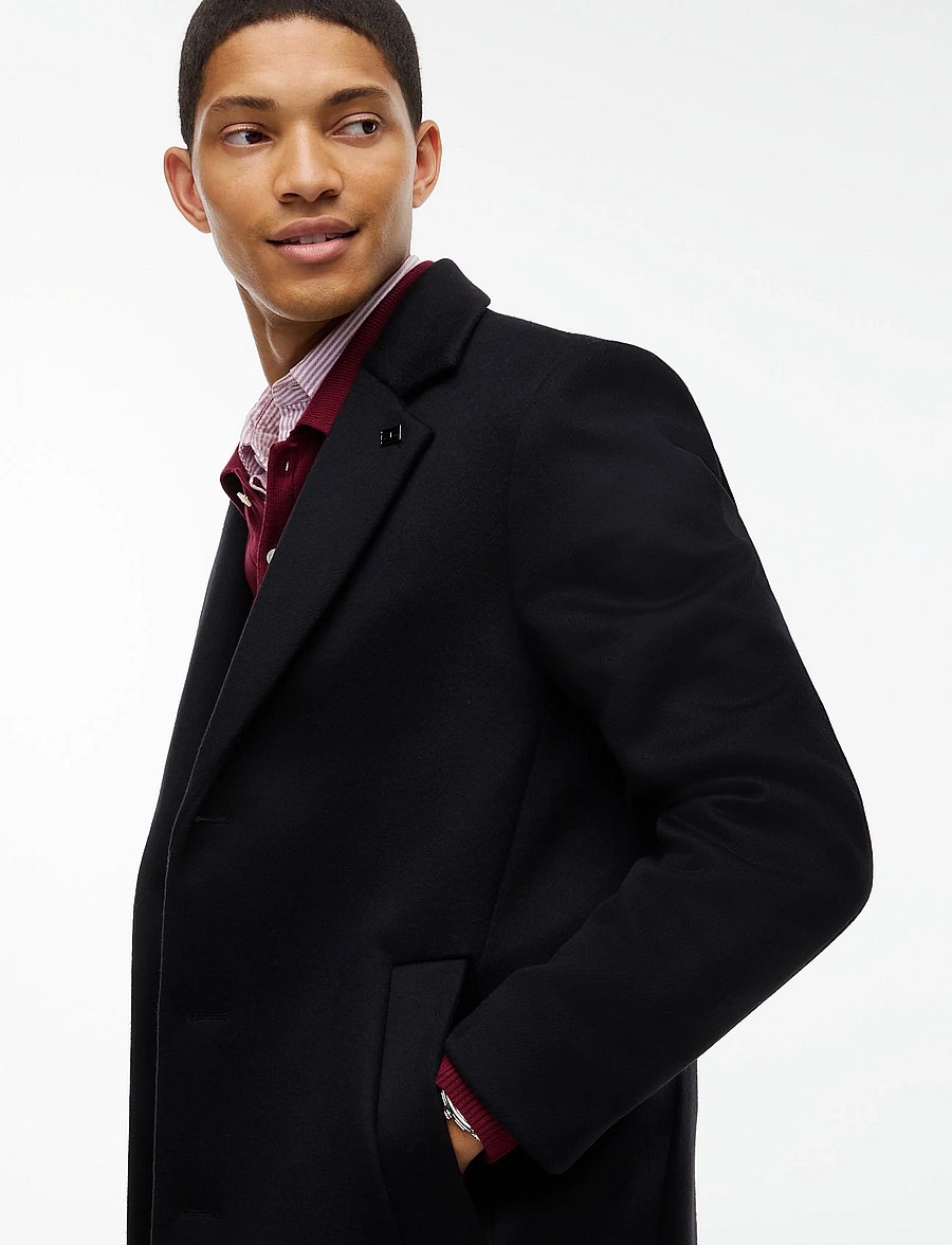 Tommy Hilfiger - DC WOOL MIX COAT - ullrockar - black - 2