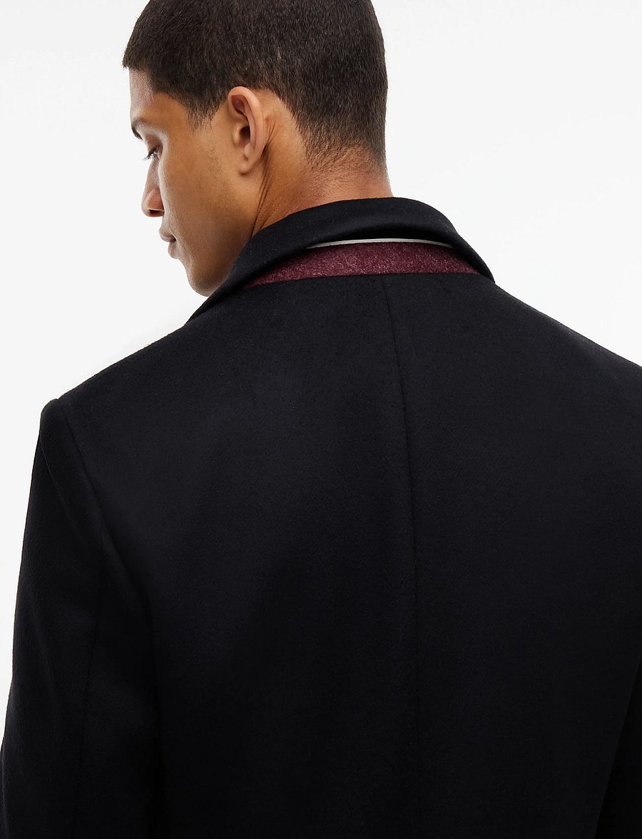 Tommy Hilfiger - DC WOOL MIX COAT - ullrockar - black - 3