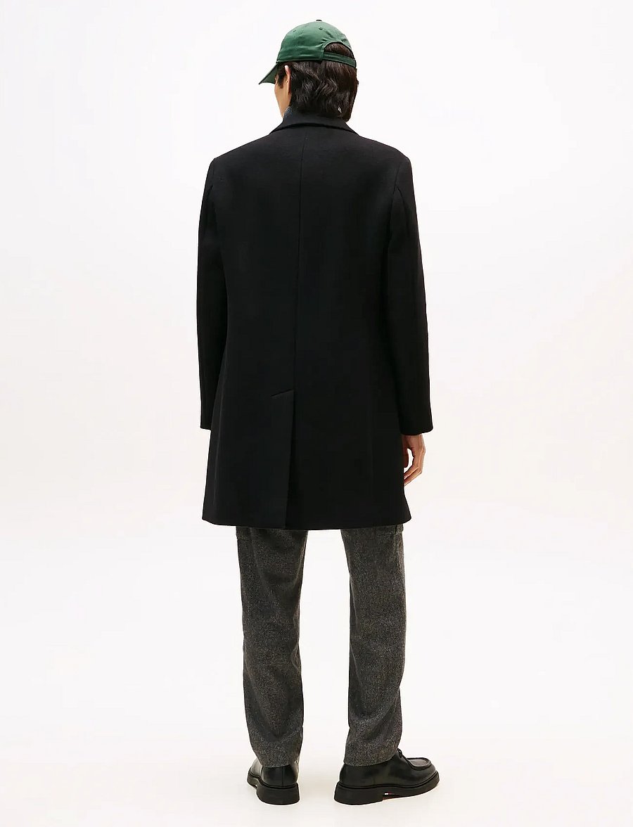 Tommy Hilfiger - NY WOOL MIX COAT - wollmäntel - black - 4