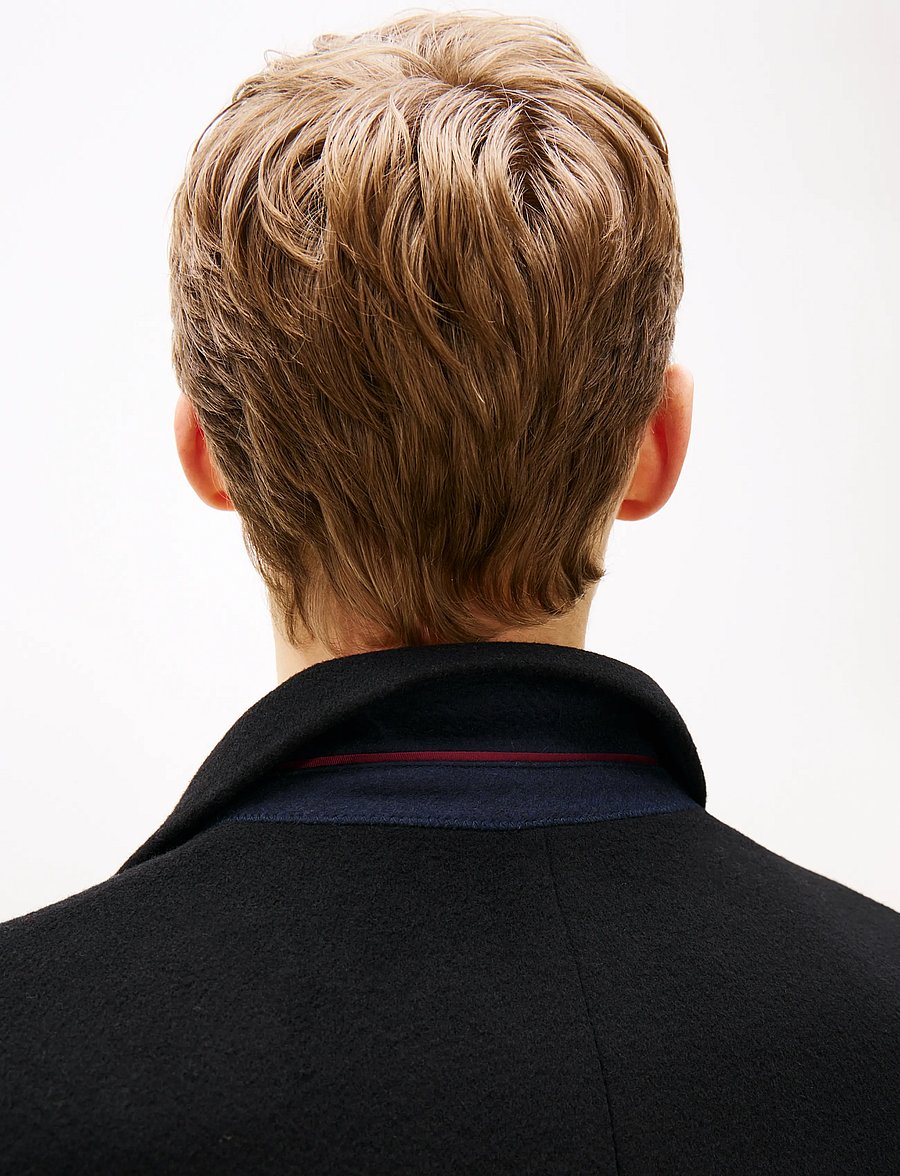 Tommy Hilfiger - NY WOOL MIX COAT - wollmäntel - black - 5