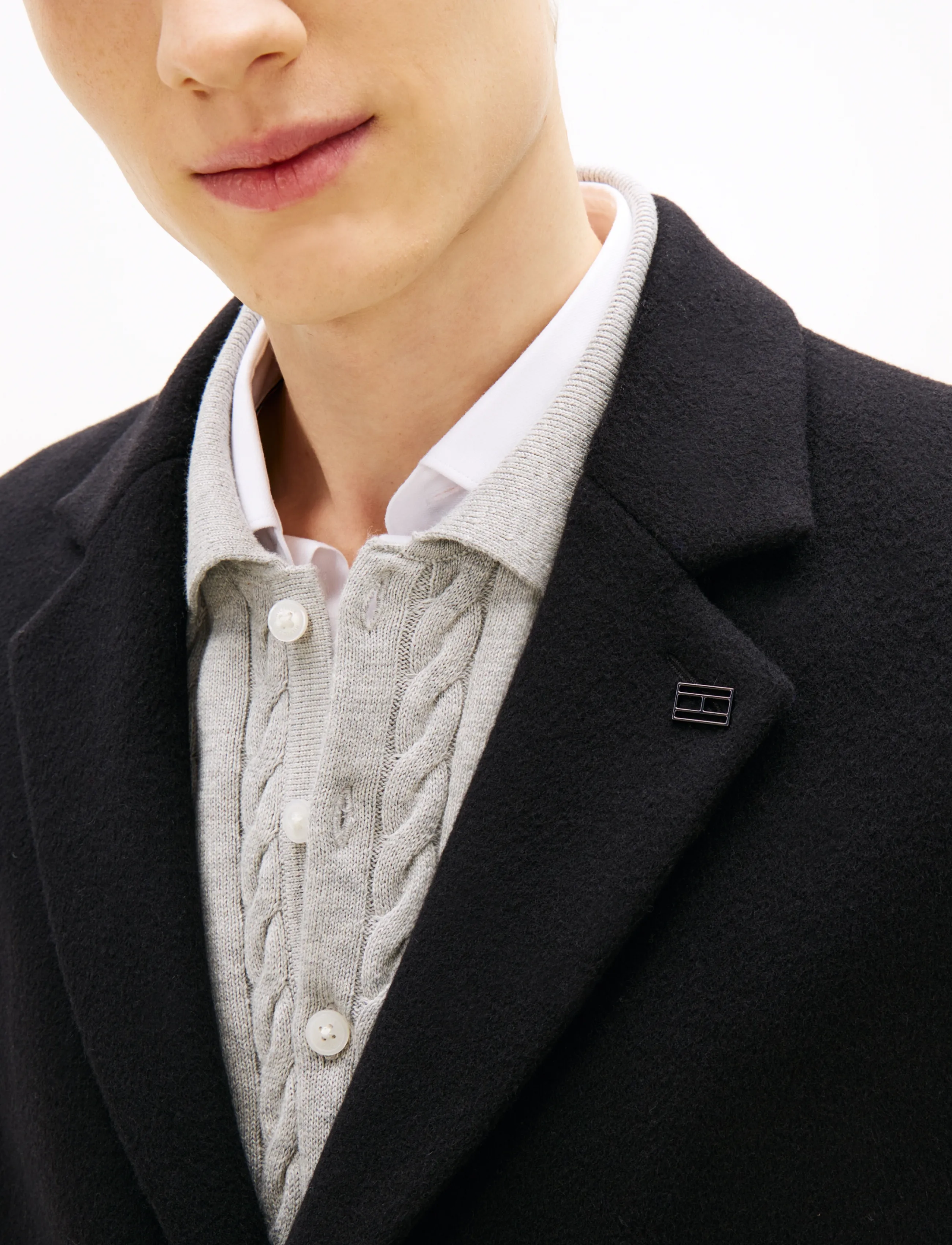 TOMMY HILFIGER Ny Wool Mix Coat kappor & rockar herr – bild 8