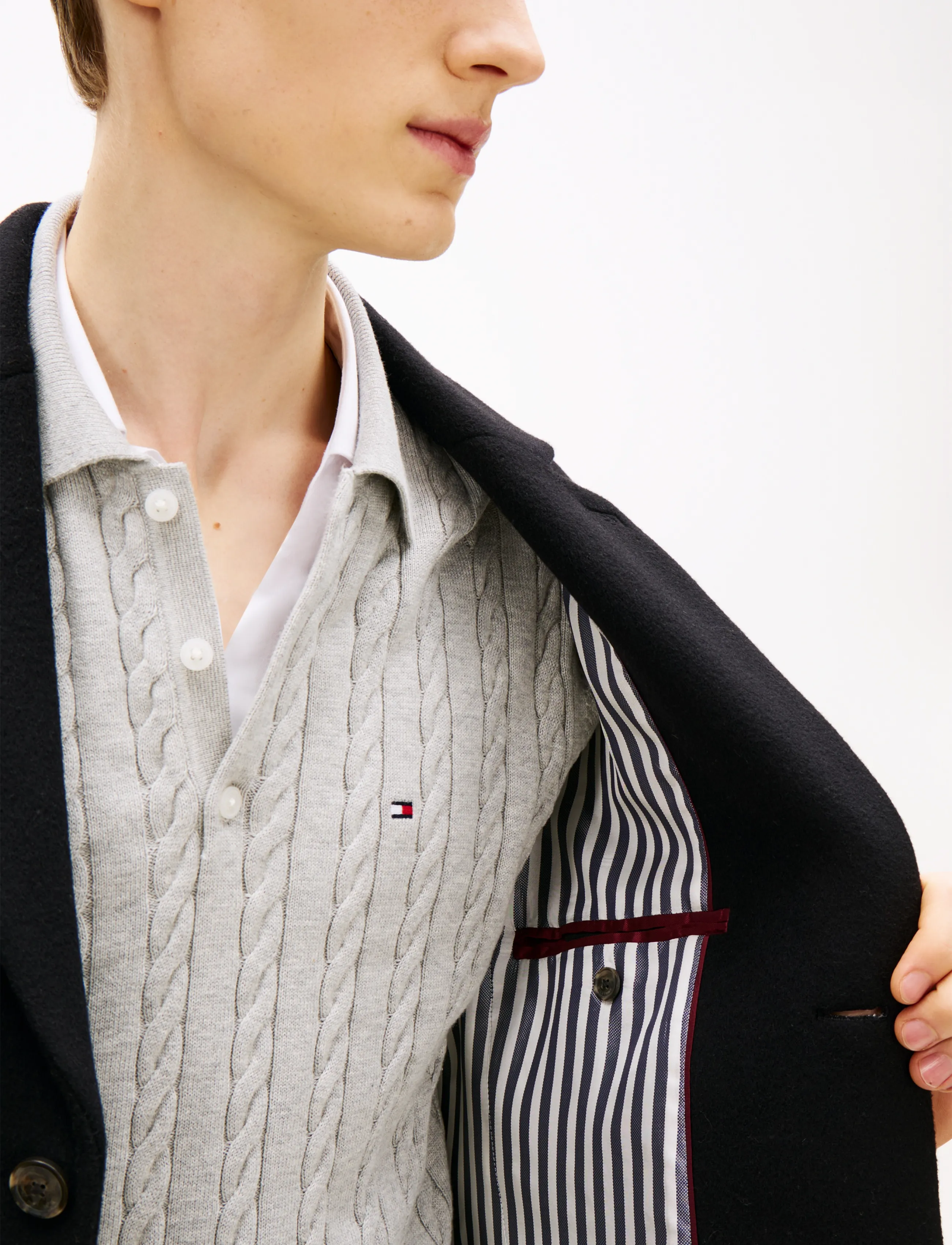 TOMMY HILFIGER Ny Wool Mix Coat kappor & rockar herr – bild 9
