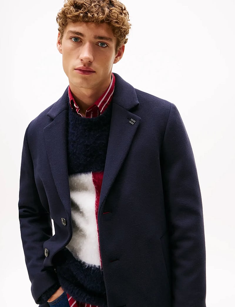 Tommy Hilfiger - DC WOOL MIX COAT - talvejoped - desert sky - 2