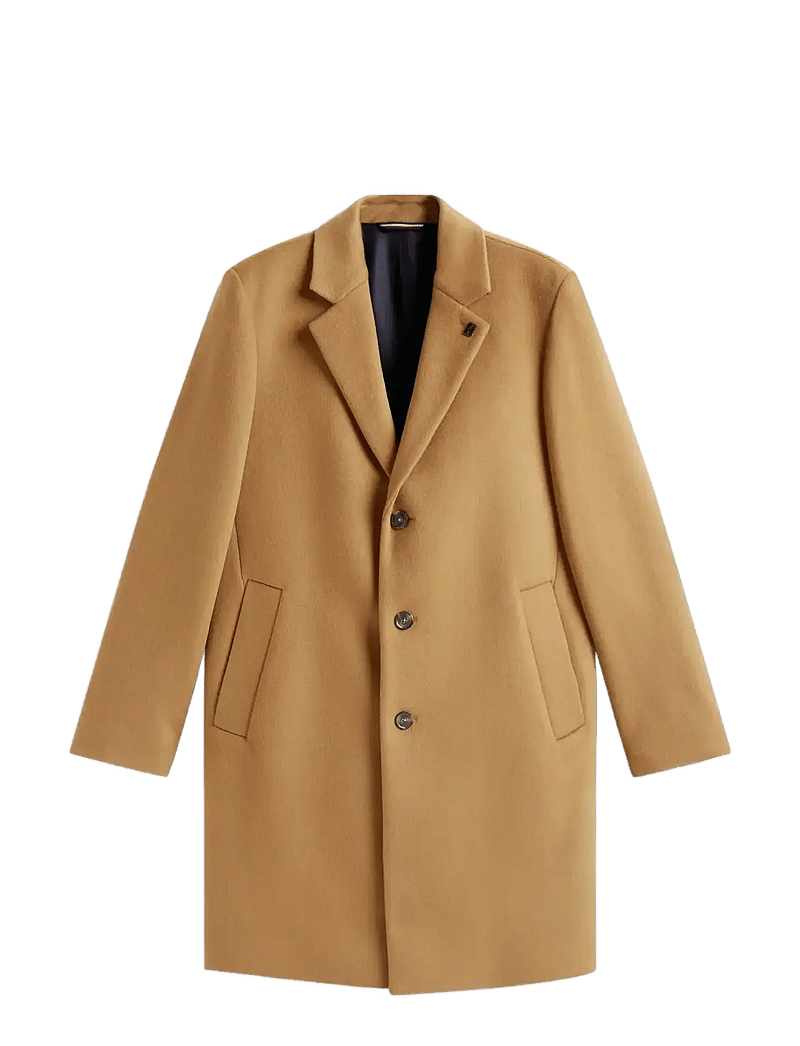 Tommy Hilfiger - DC WOOL MIX COAT - villased mantlid - hickory - 1