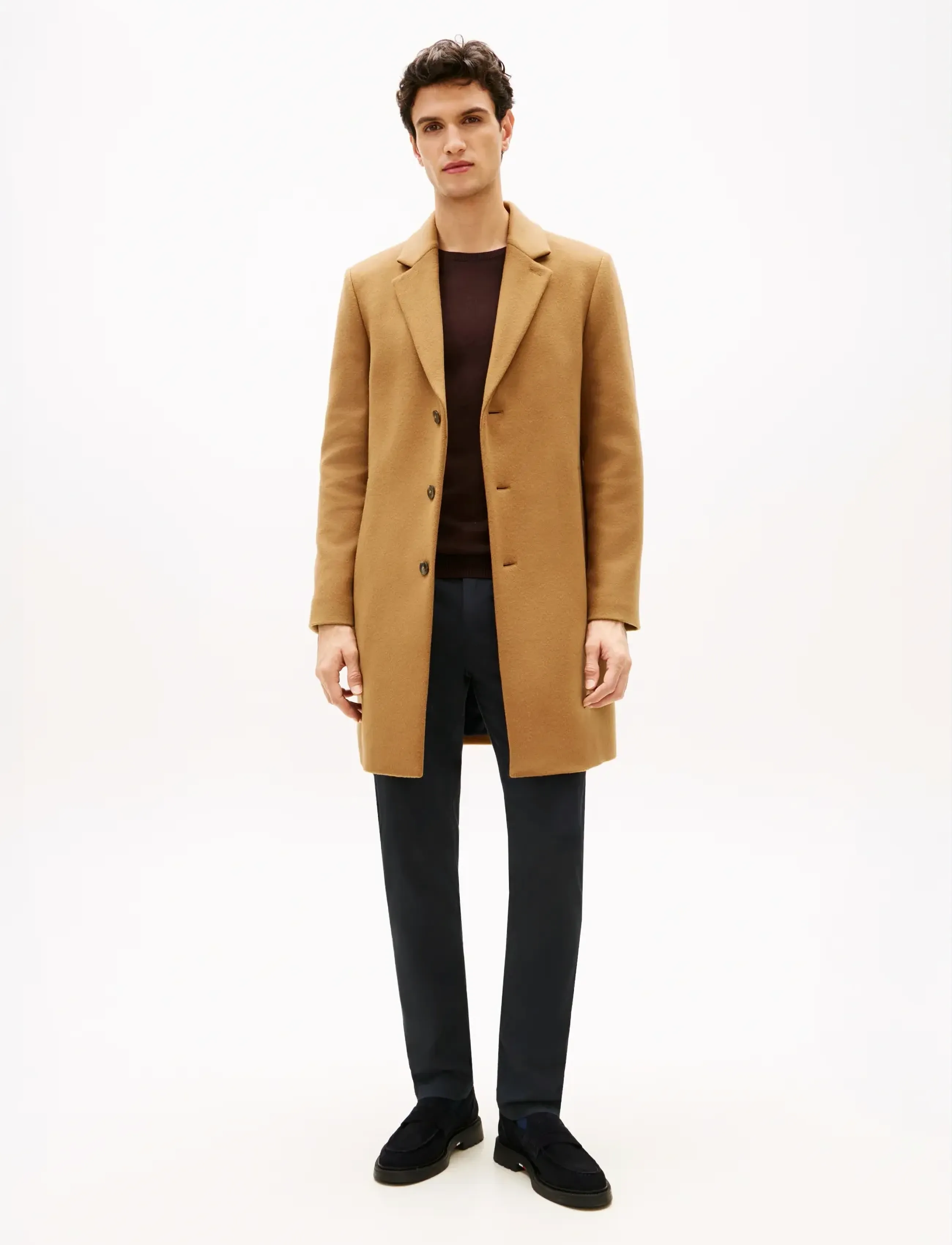 Tommy Hilfiger NY WOOL MIX COAT - Mäntel - HICKORY / beige