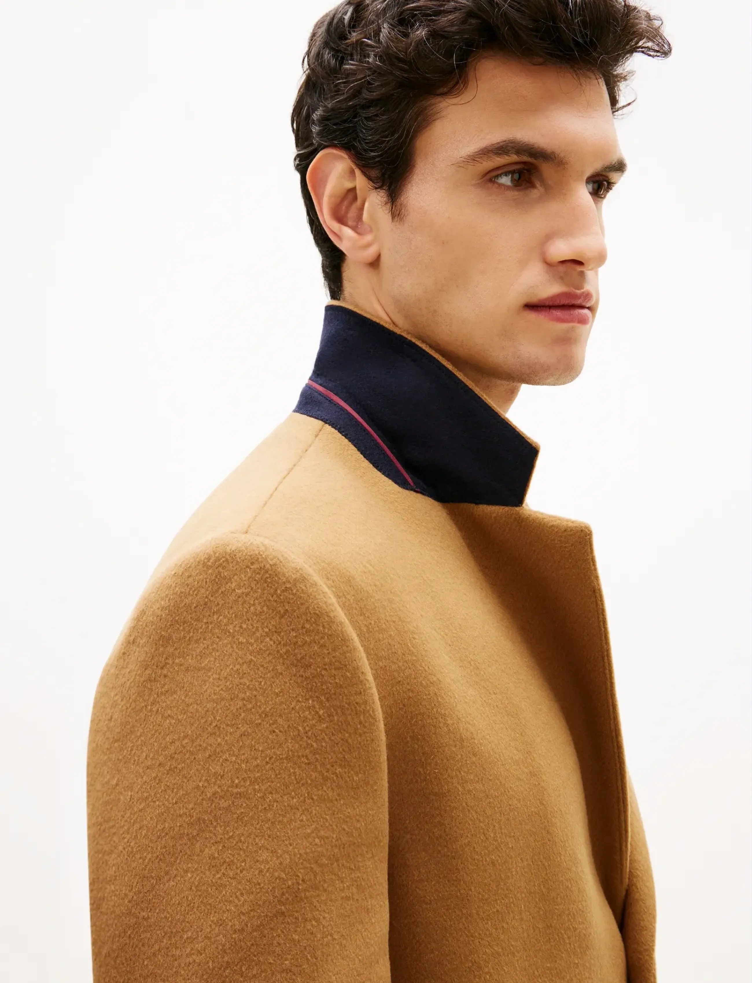 Tommy Hilfiger - NY WOOL MIX COAT - villased mantlid - hickory - 3