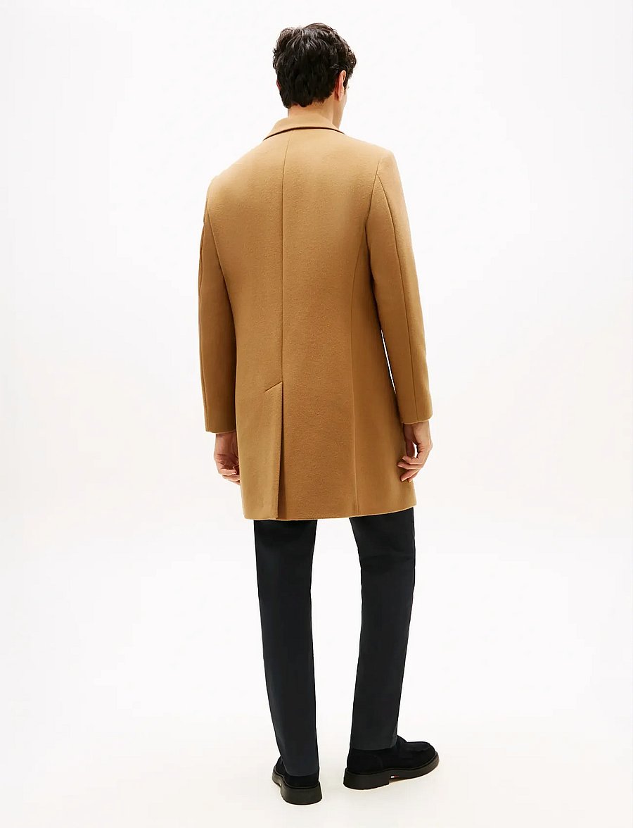 Tommy Hilfiger - NY WOOL MIX COAT - villased mantlid - hickory - 5