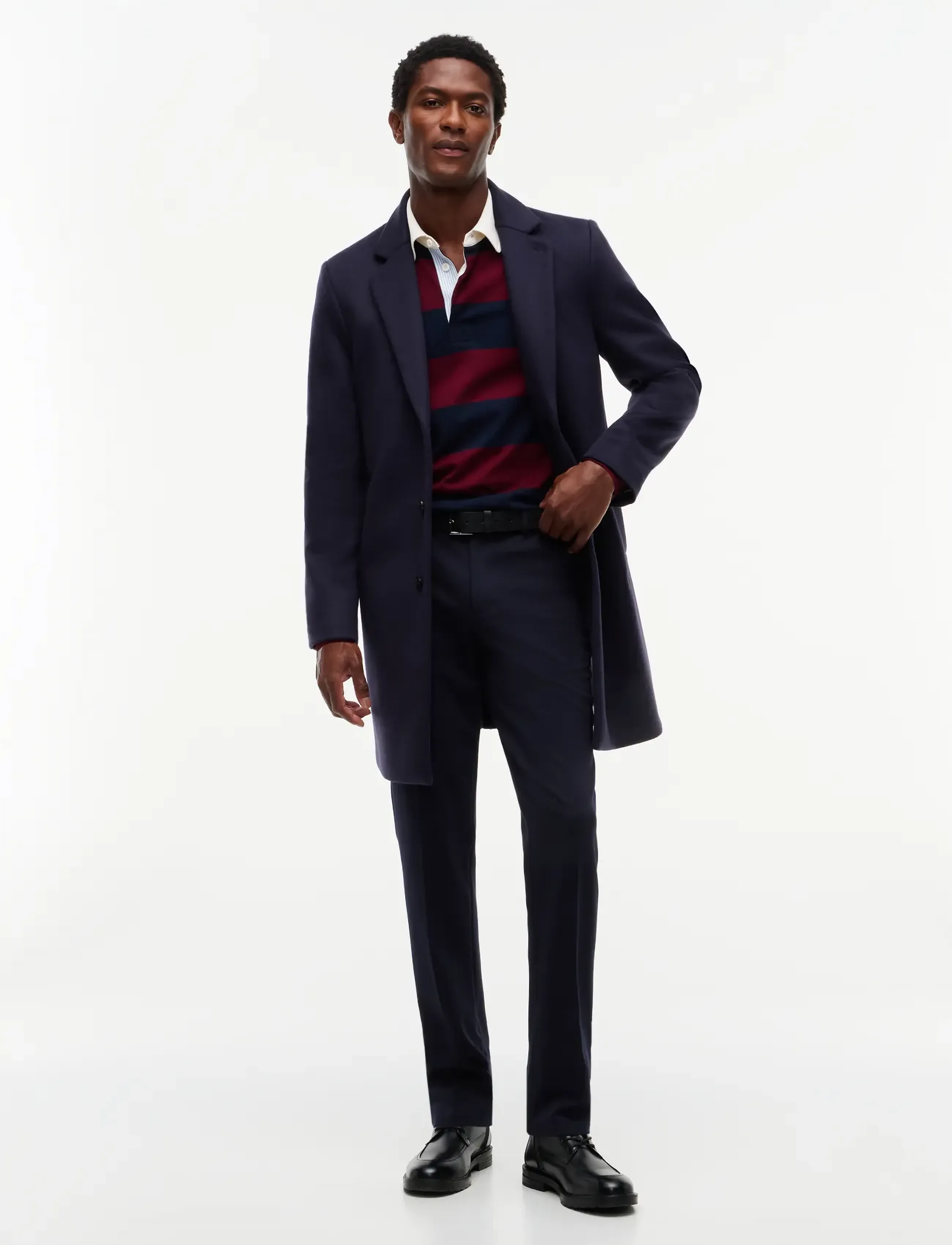 Tommy Hilfiger NY WOOL MIX COAT - Kläder - NAVY BLUE / navy