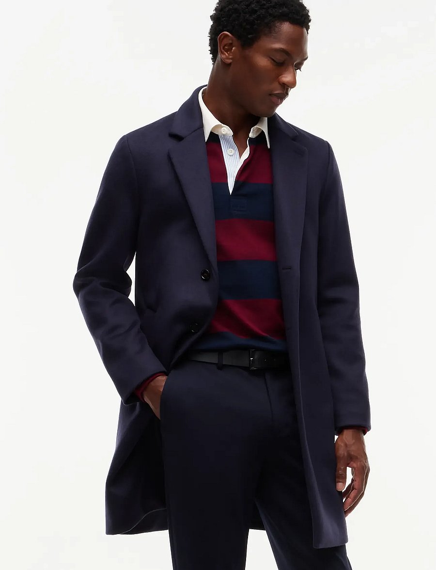 Tommy Hilfiger - NY WOOL MIX COAT - winterjacken - navy blue - 2