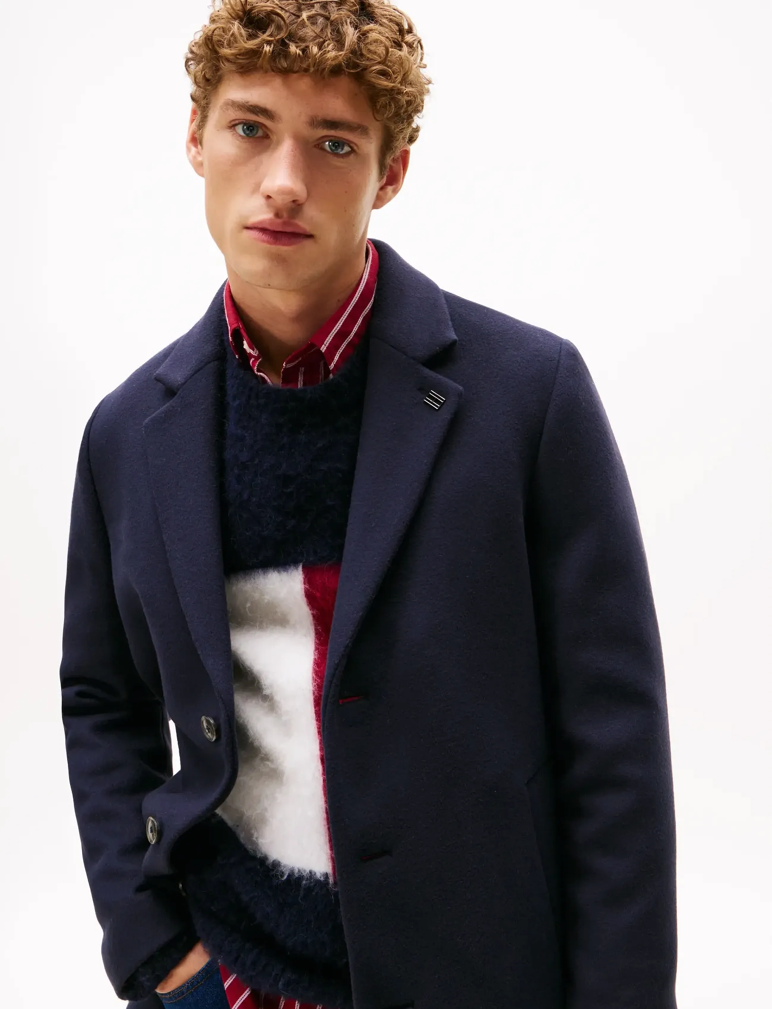 Tommy Hilfiger - NY WOOL MIX COAT - mantlid - navy blue - 2