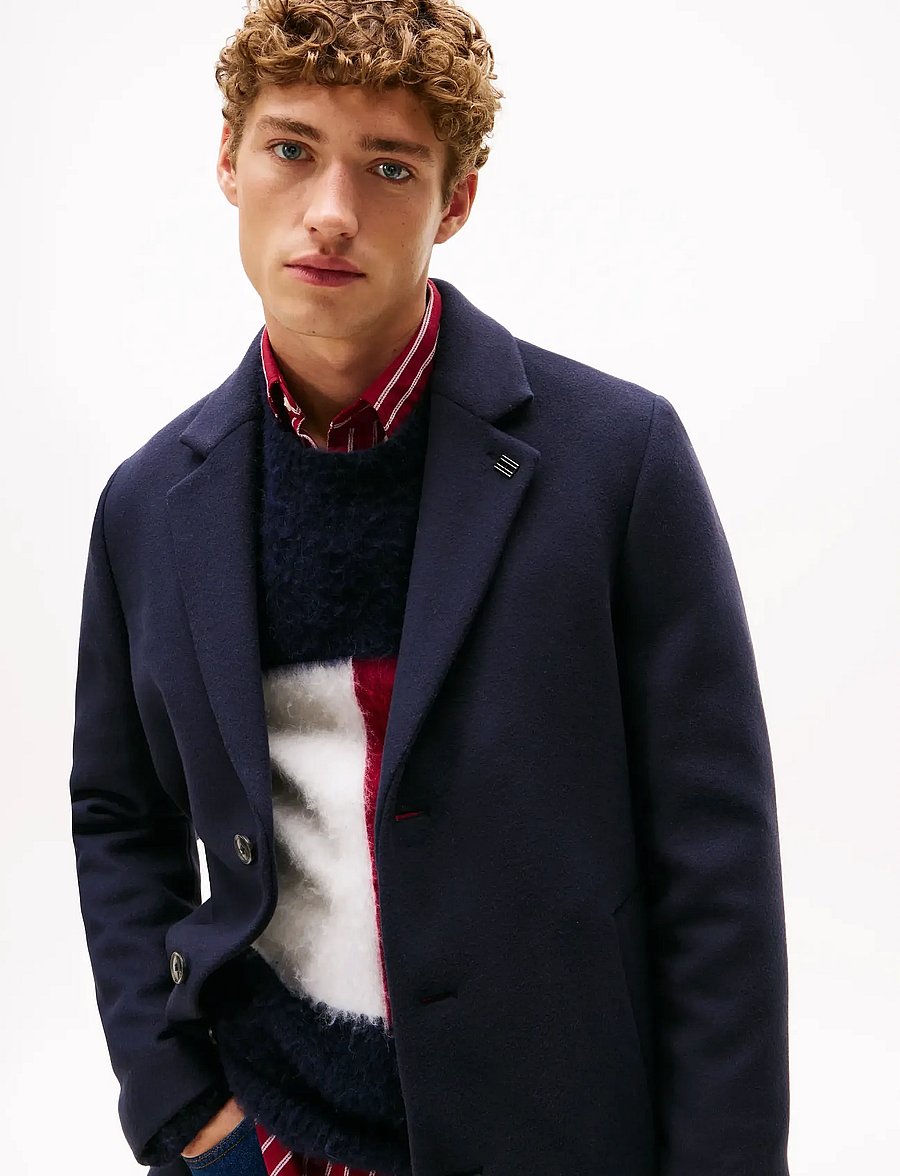 Tommy Hilfiger - NY WOOL MIX COAT - uldfrakker - navy blue - 2