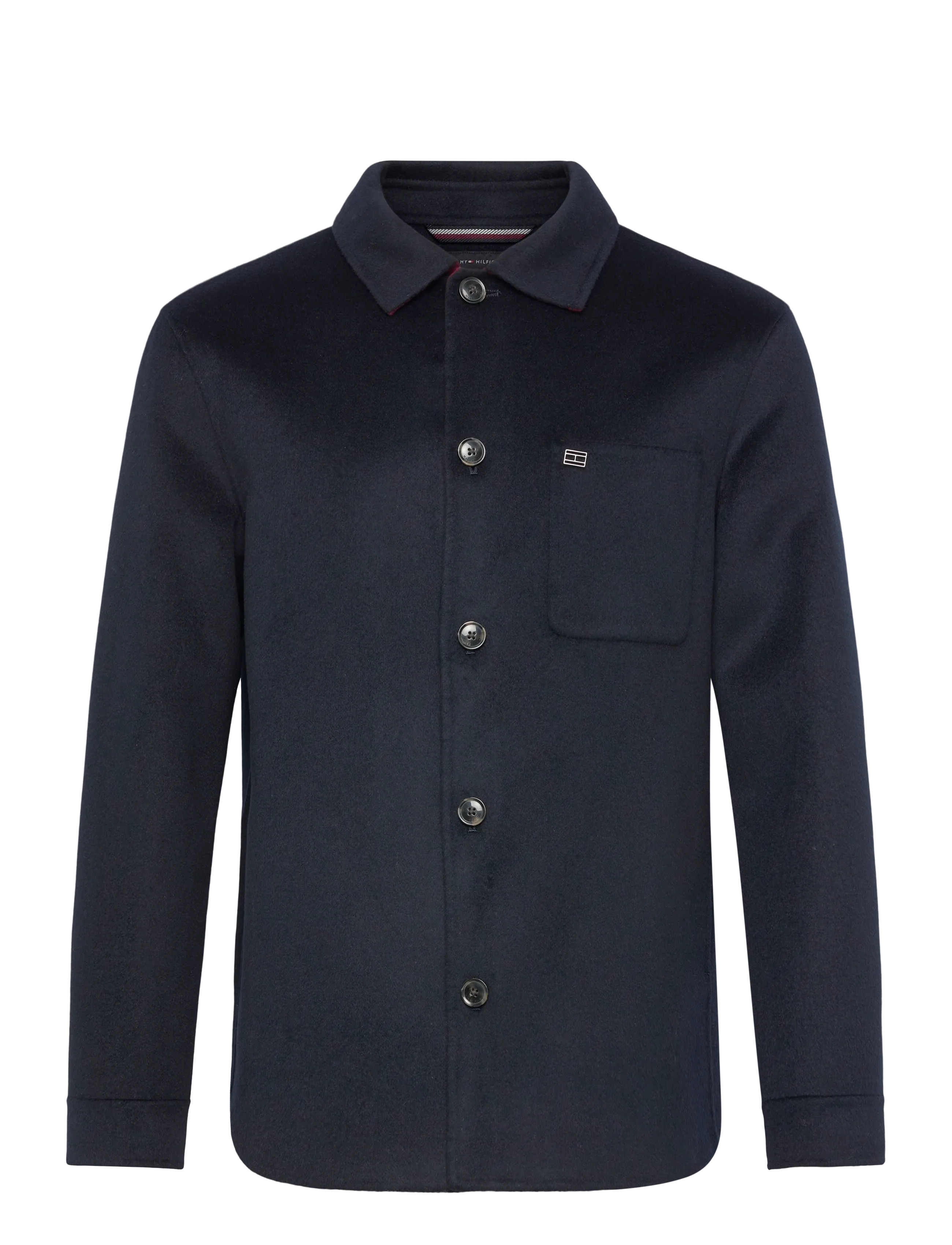 Tommy Hilfiger DC SPLITTABLE WOOL SHIRT JACKET - Overshirts - DESERT SKY / navy