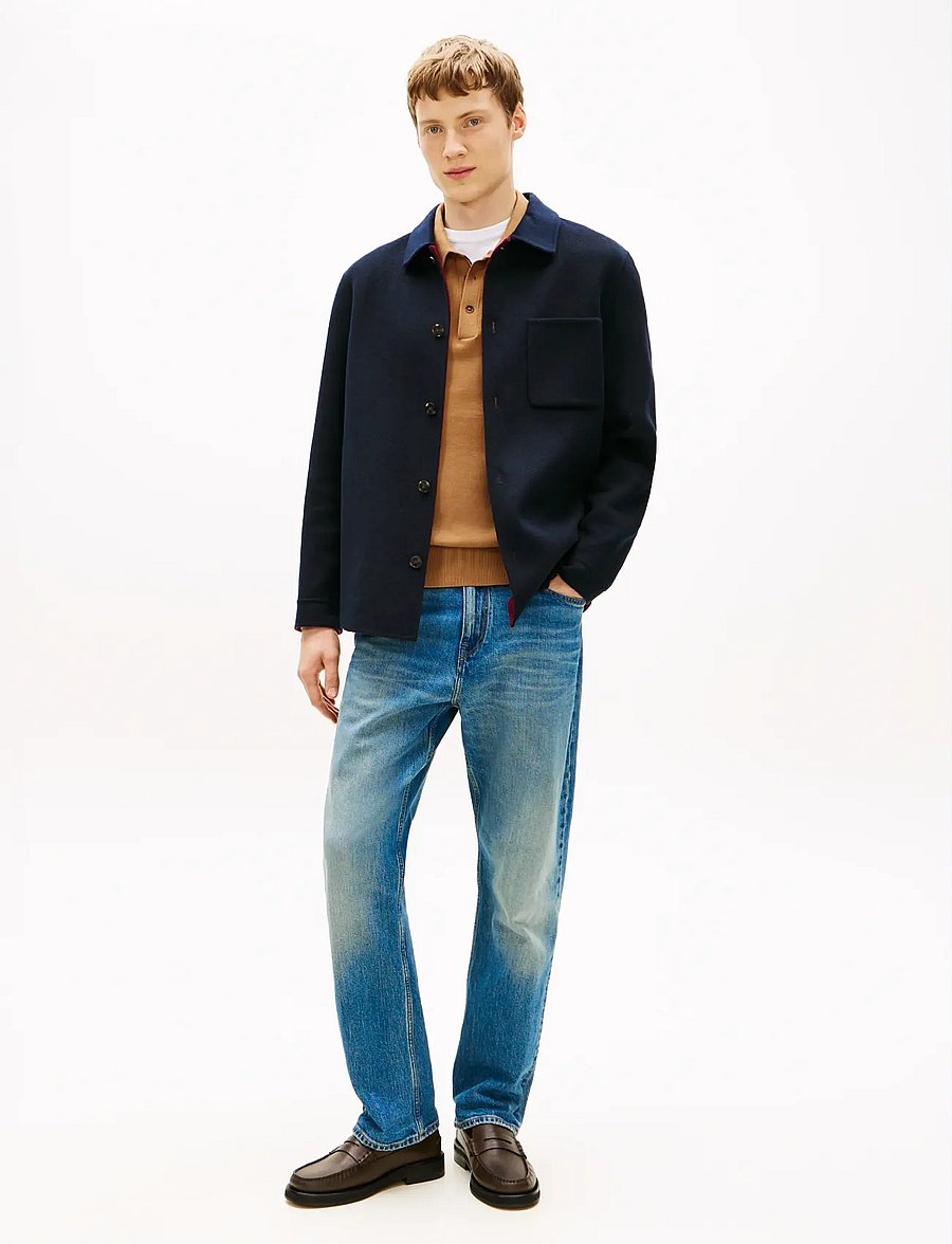 Tommy Hilfiger - DC SPLITTABLE WOOL SHIRT JACKET - shop etter anledning - desert sky - 3