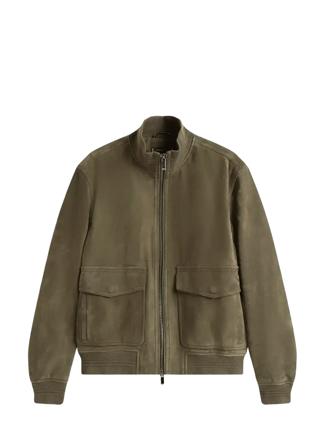 Tommy Hilfiger DC LEATHER JACKET - Kleidung - MOUNTAIN SPRUCE / khaki/green