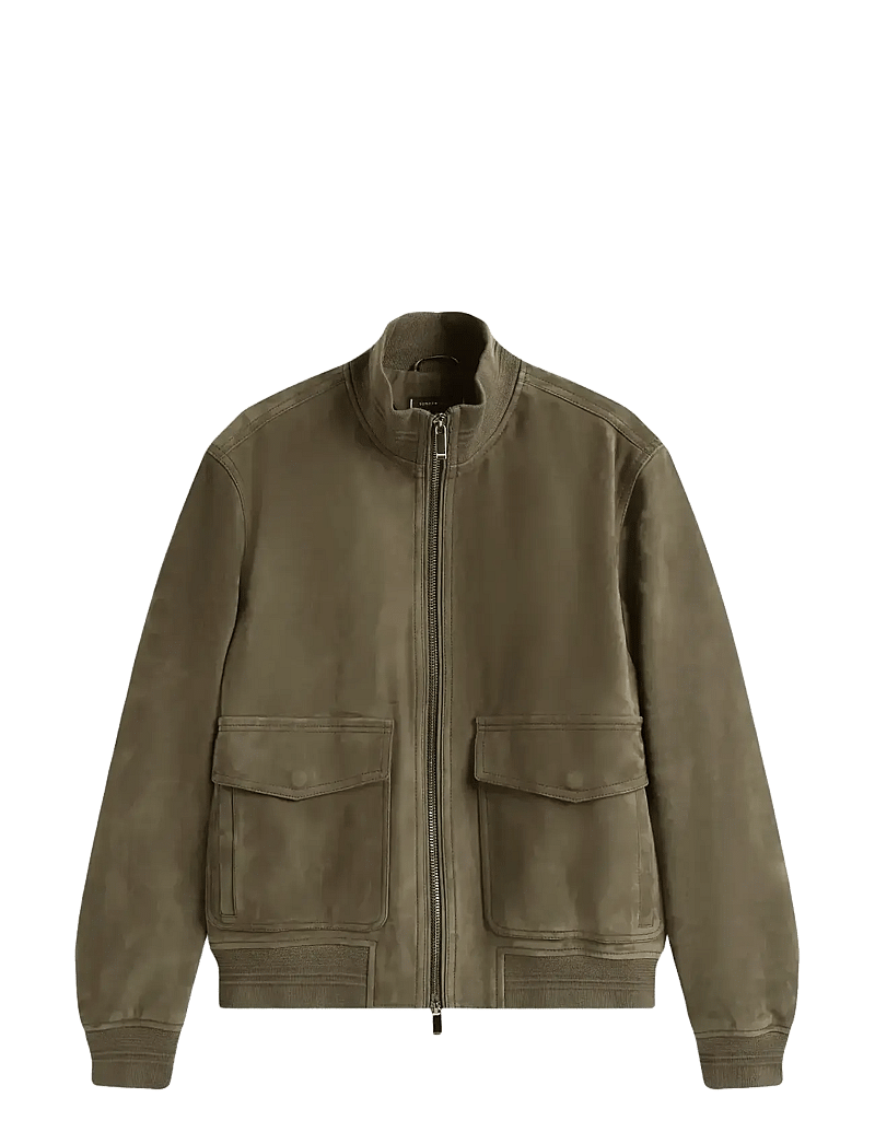 Tommy Hilfiger - DC LEATHER JACKET - mountain spruce - 1