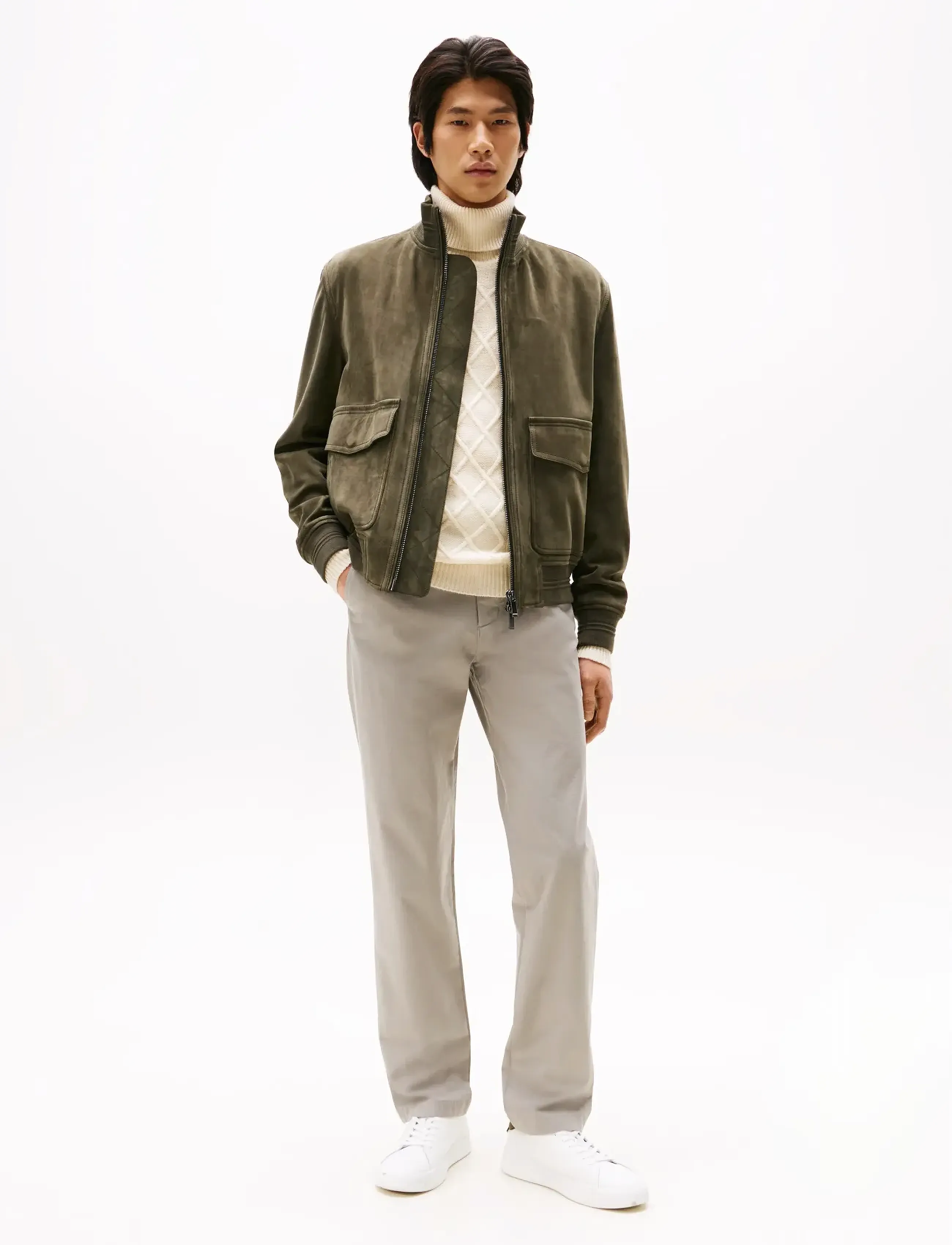 Tommy Hilfiger - DC LEATHER JACKET - mountain spruce - 2