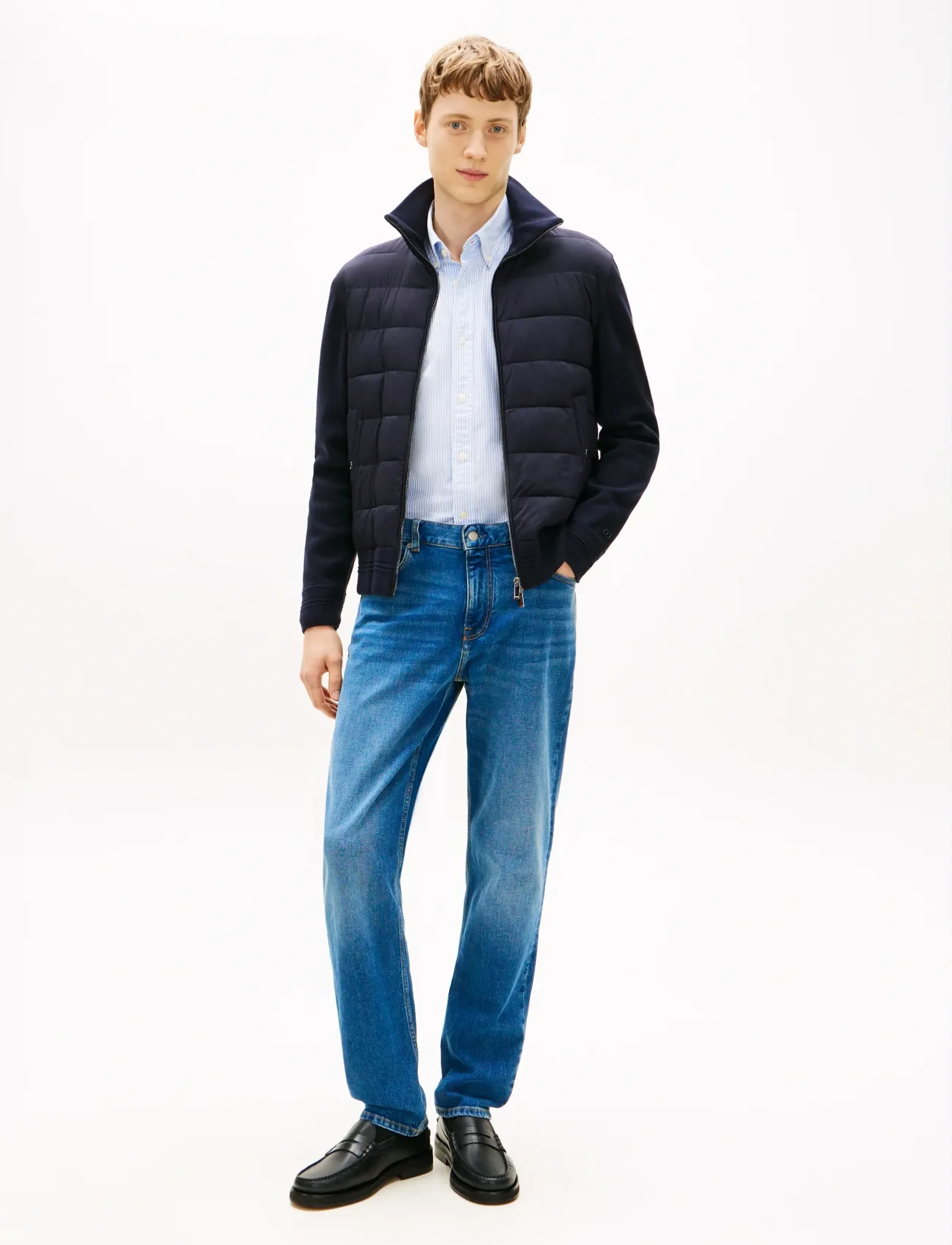 Tommy Hilfiger - DC MIXED MEDIA JACKET - bólstraðir jakkar - desert sky - 2