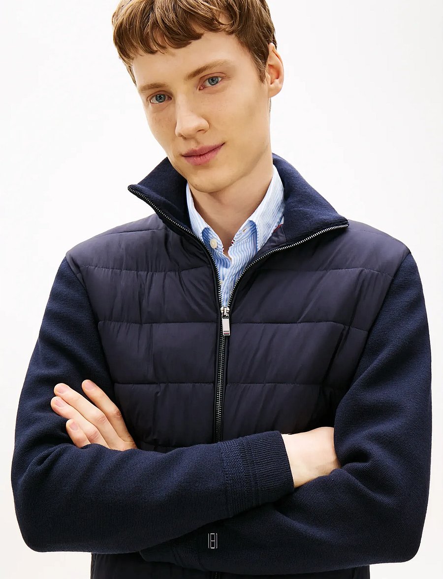 Tommy Hilfiger - DC MIXED MEDIA JACKET - bólstraðir jakkar - desert sky - 4