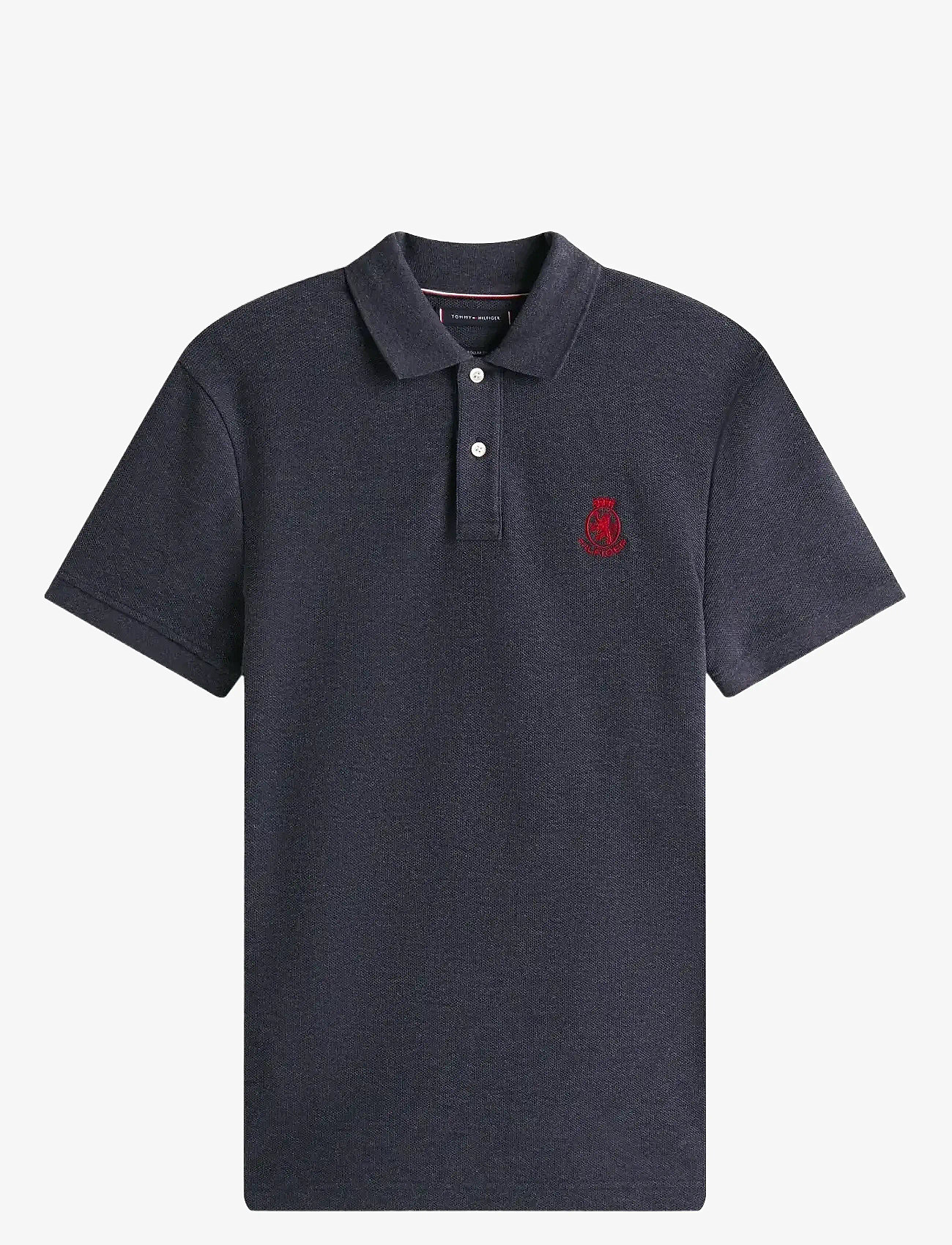 Tommy Hilfiger - HEATHER CREST REG POLO - kortärmade pikéer - heathered blue - 1