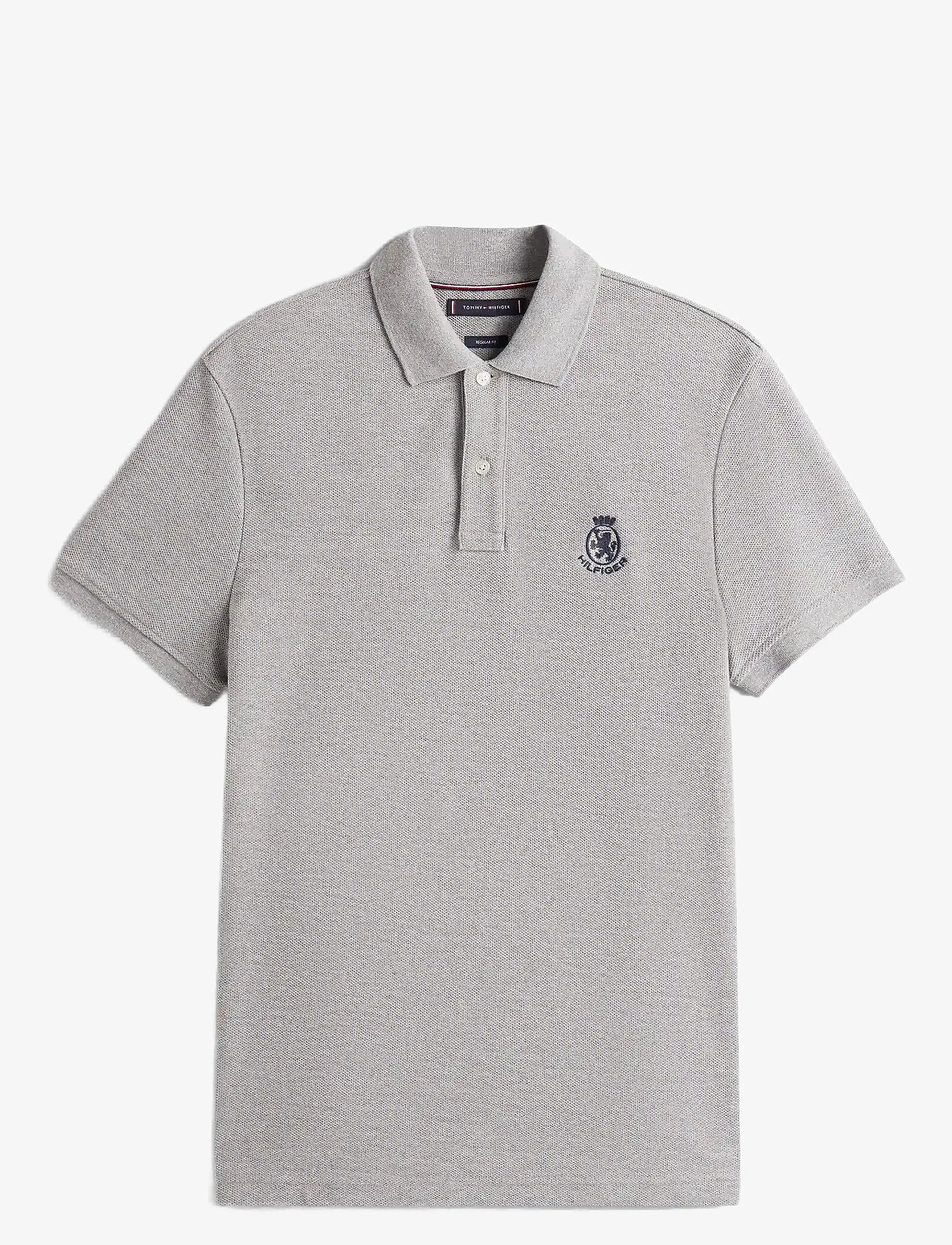 Tommy Hilfiger - HEATHER CREST REG POLO - kortärmade pikéer - light grey heather - 1