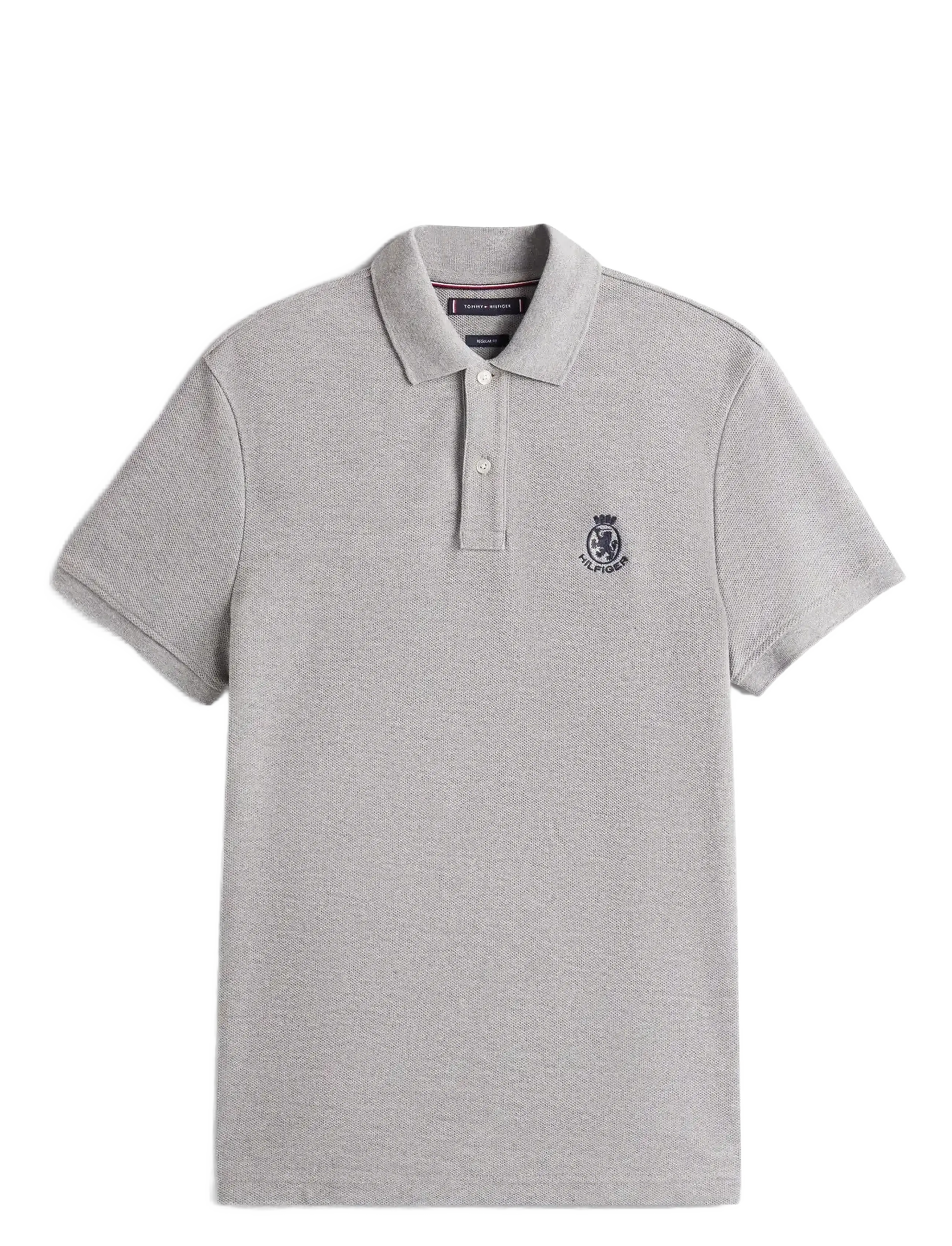Tommy Hilfiger HEATHER CREST REG POLO - Pikéer - LIGHT GREY HEATHER / grey