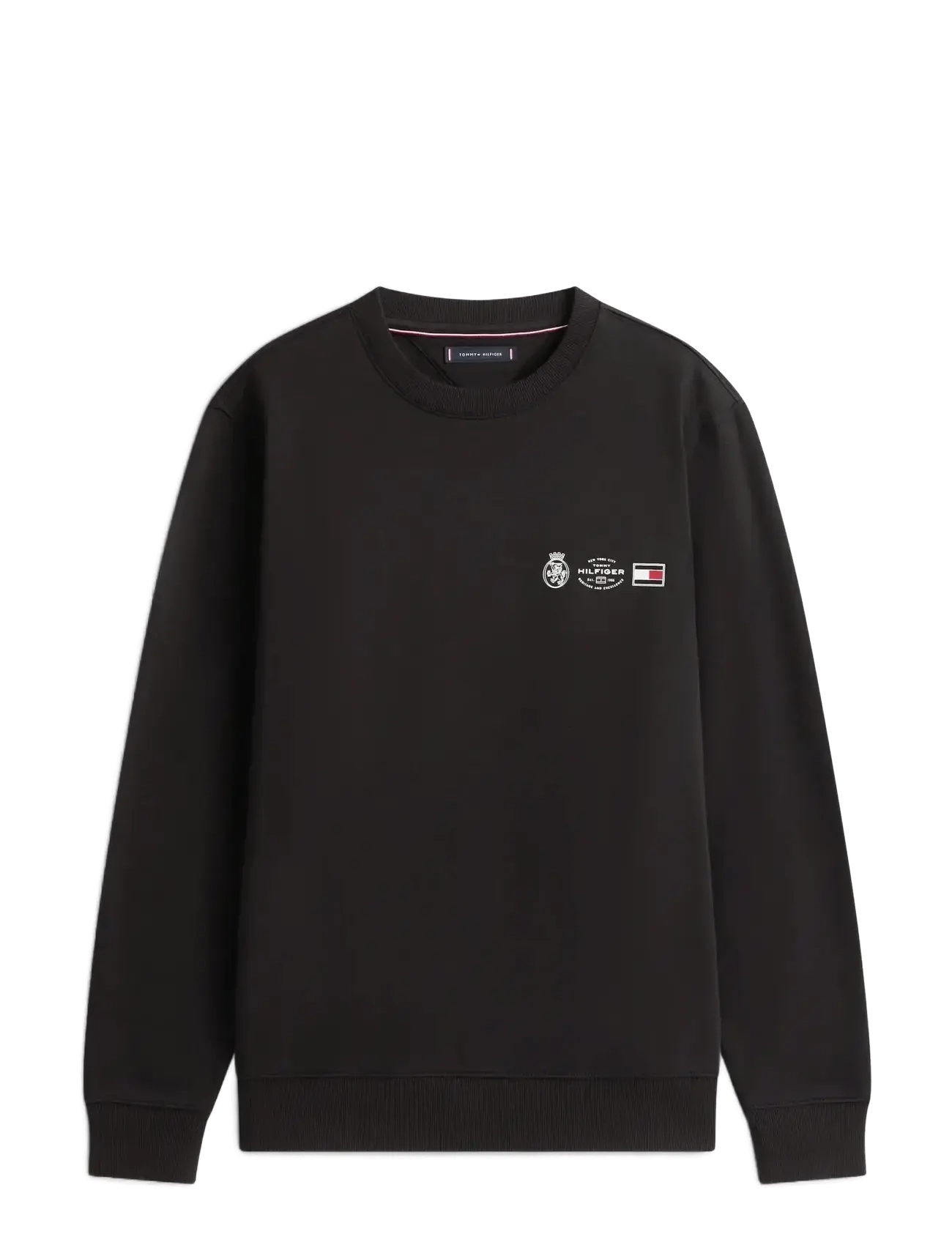 Tommy Hilfiger SMALL CREST OUTLINE CREW NECK - Sweatshirts & hættetrøjer - BLACK / black