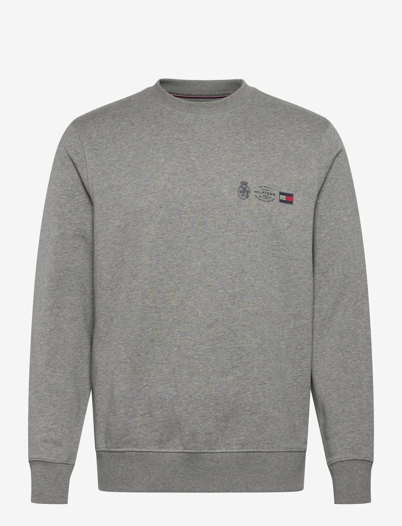 Tommy Hilfiger - SMALL CREST OUTLINE CREW NECK - shop efter anledning - medium grey heather - 1