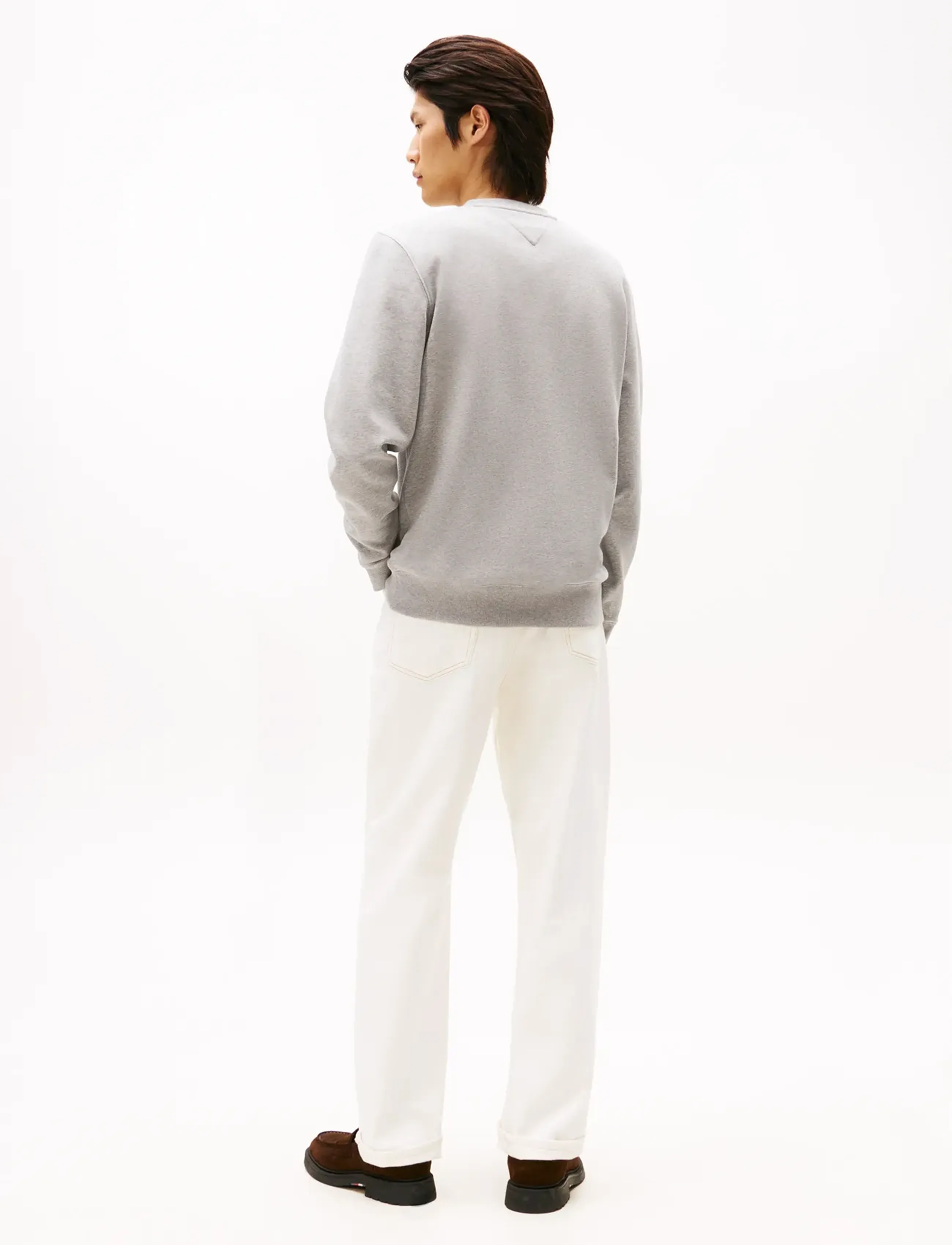 Tommy Hilfiger - SMALL CREST OUTLINE CREW NECK - shop by occasion - medium grey heather - 4