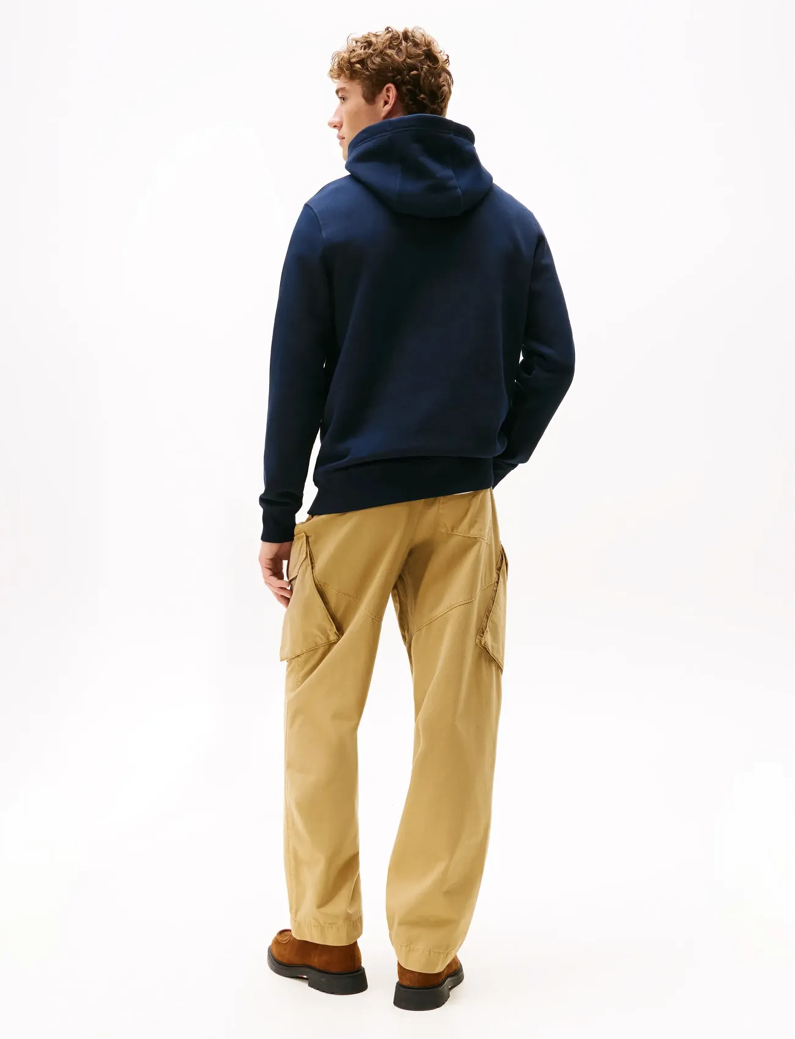 Tommy Hilfiger - OVAL GRAPHIC HOODIE - sweatshirts - desert sky - 4