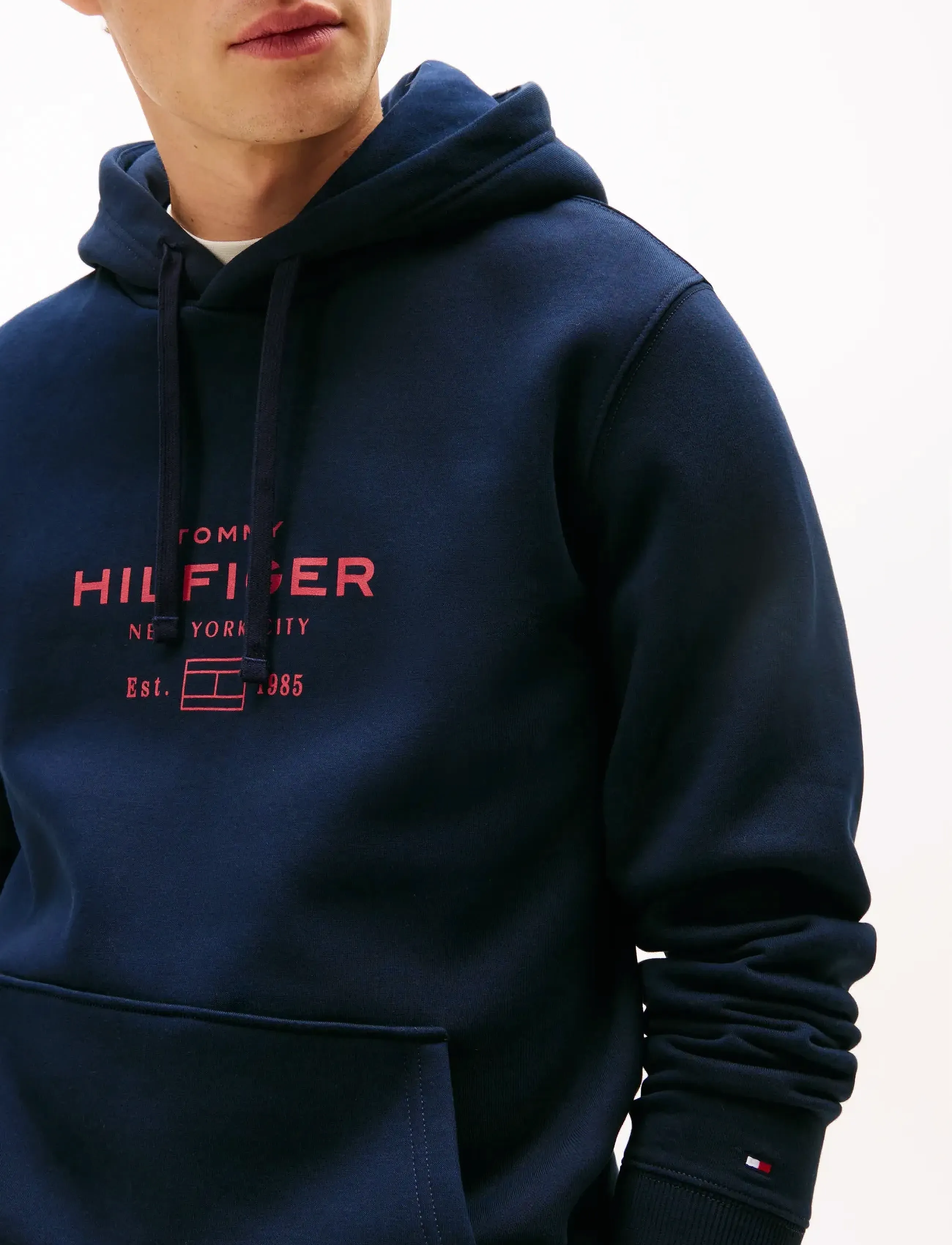 Tommy Hilfiger - OVAL GRAPHIC HOODIE - sweatshirts - desert sky - 5