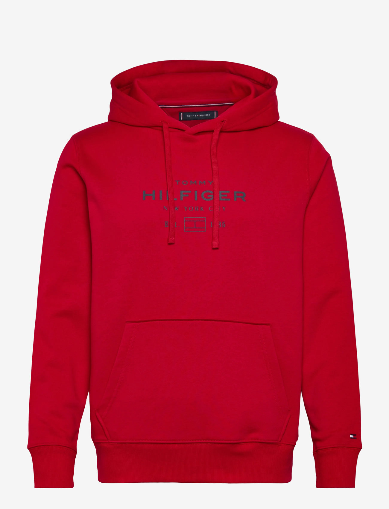 Tommy Hilfiger - OVAL GRAPHIC HOODIE - bluzy z kapturem - medium red - 1