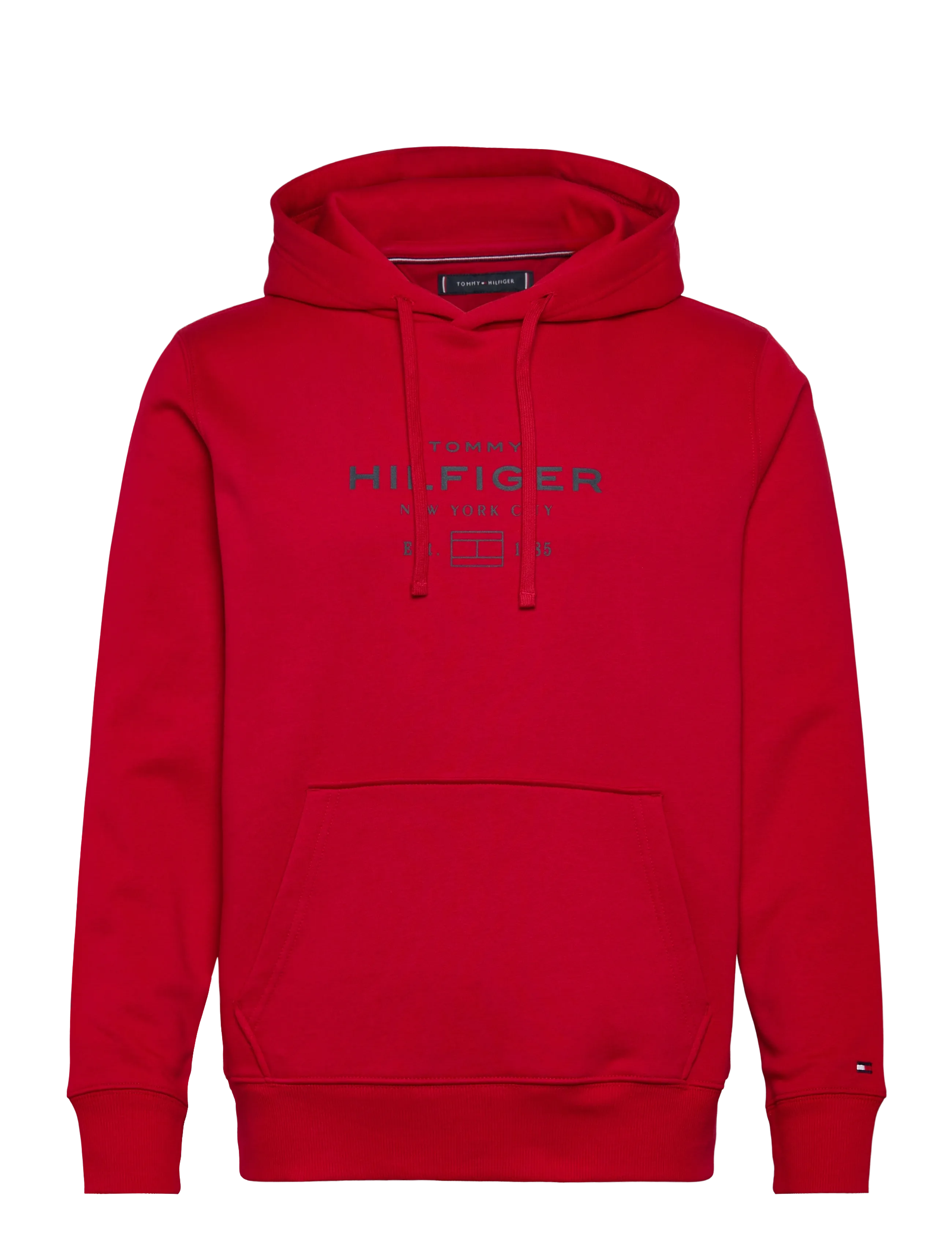 Tommy Hilfiger OVAL GRAPHIC HOODIE - Kleidung - MEDIUM RED / red