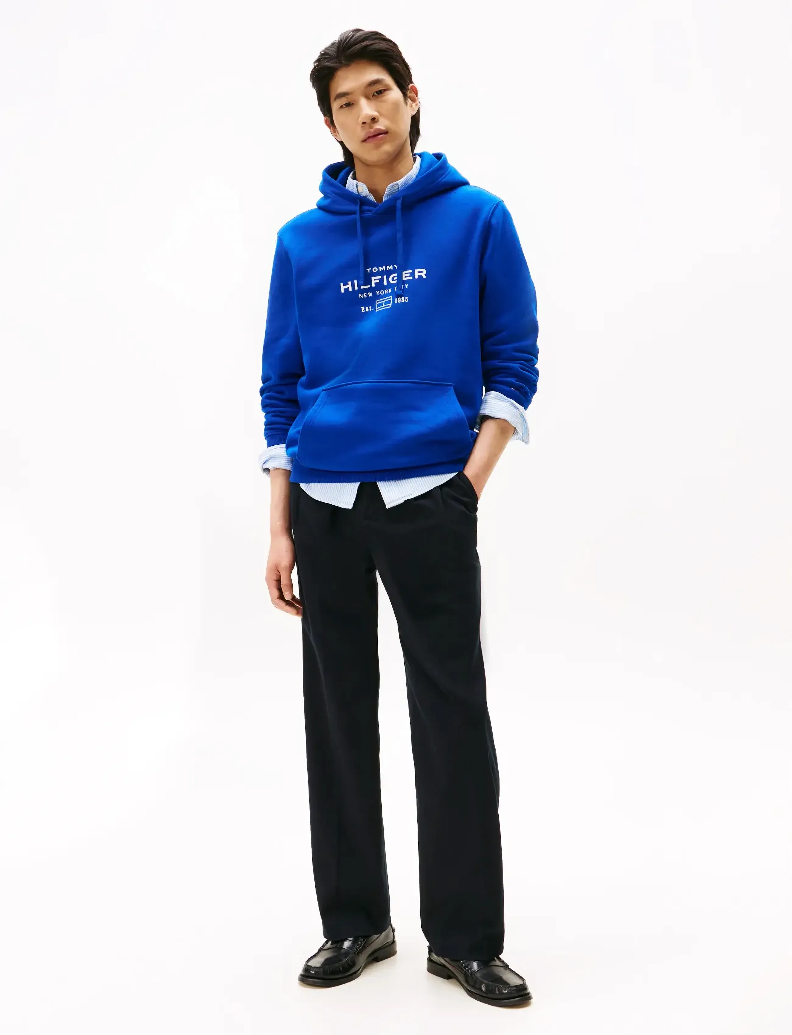 Tommy Hilfiger - OVAL GRAPHIC HOODIE - wedge blue - 3