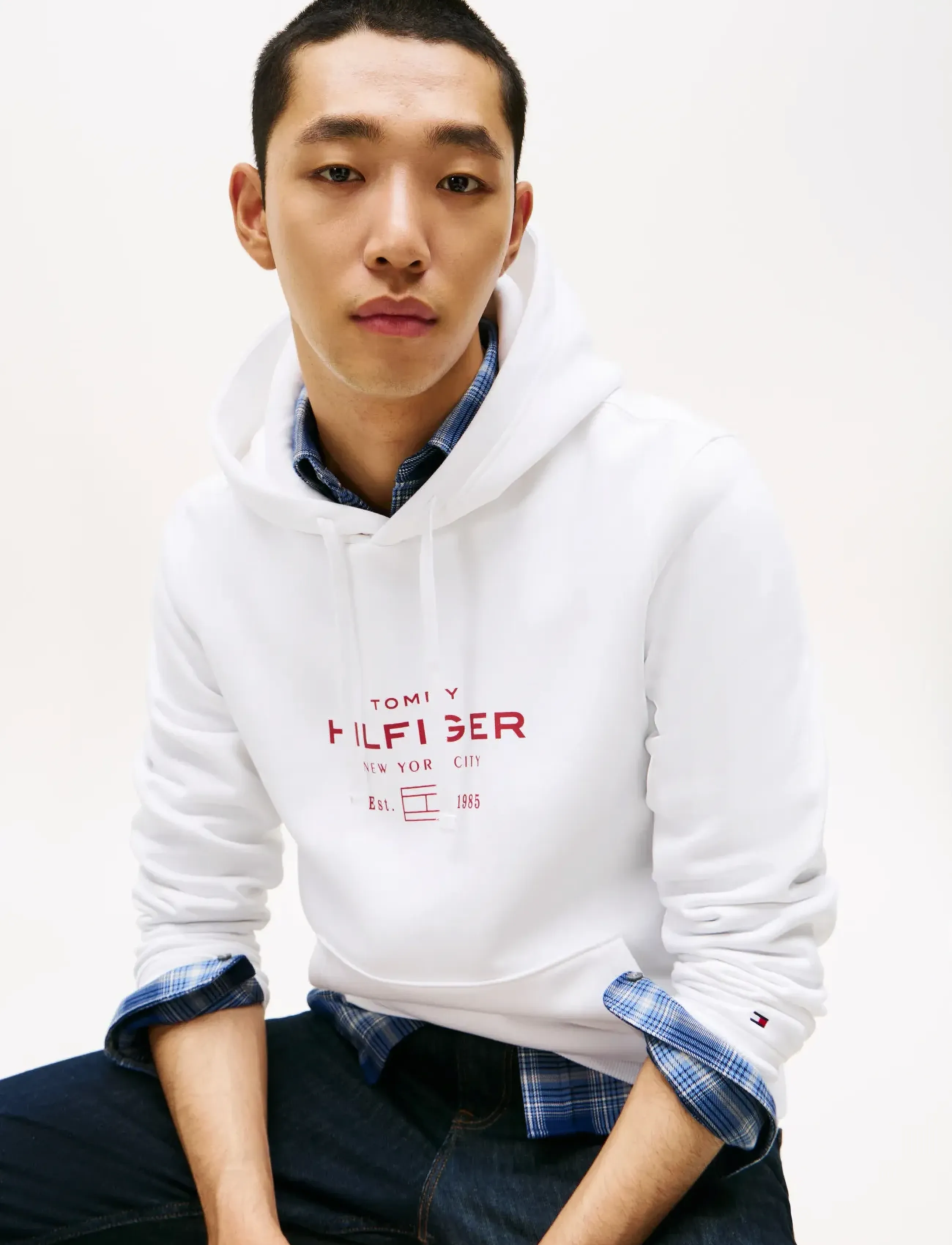 Tommy Hilfiger - OVAL GRAPHIC HOODIE - džemperiai su gobtuvu - white - 5