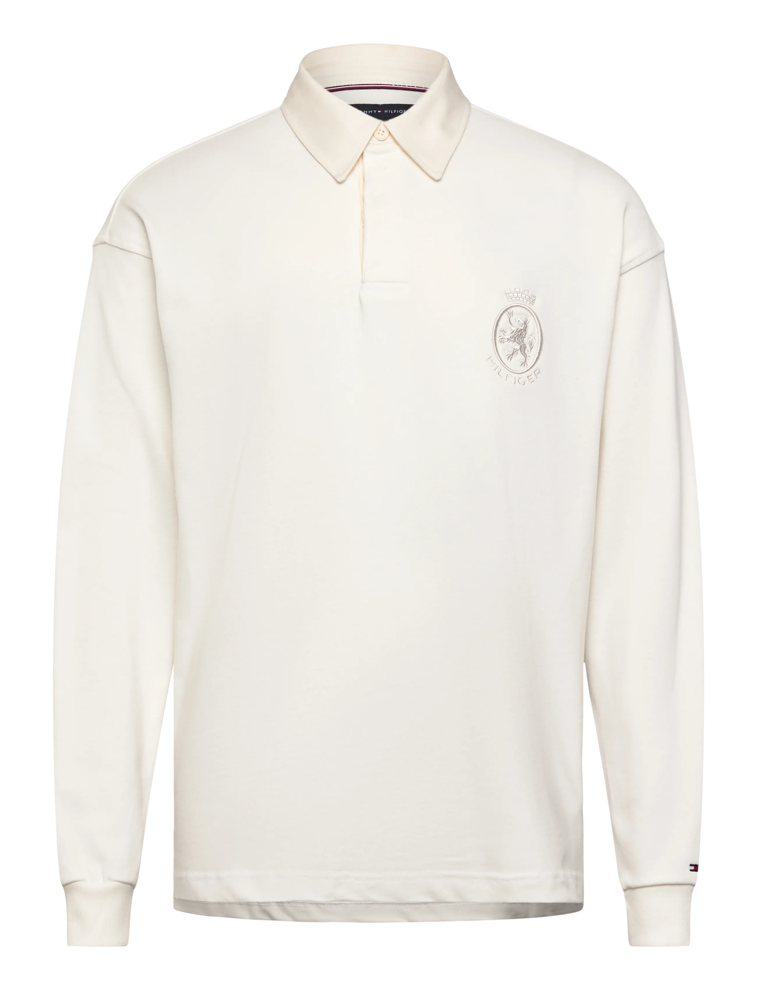 Tommy Hilfiger PEACHED CREST SOLID RUGBY - Pikéer - ECRU / cream