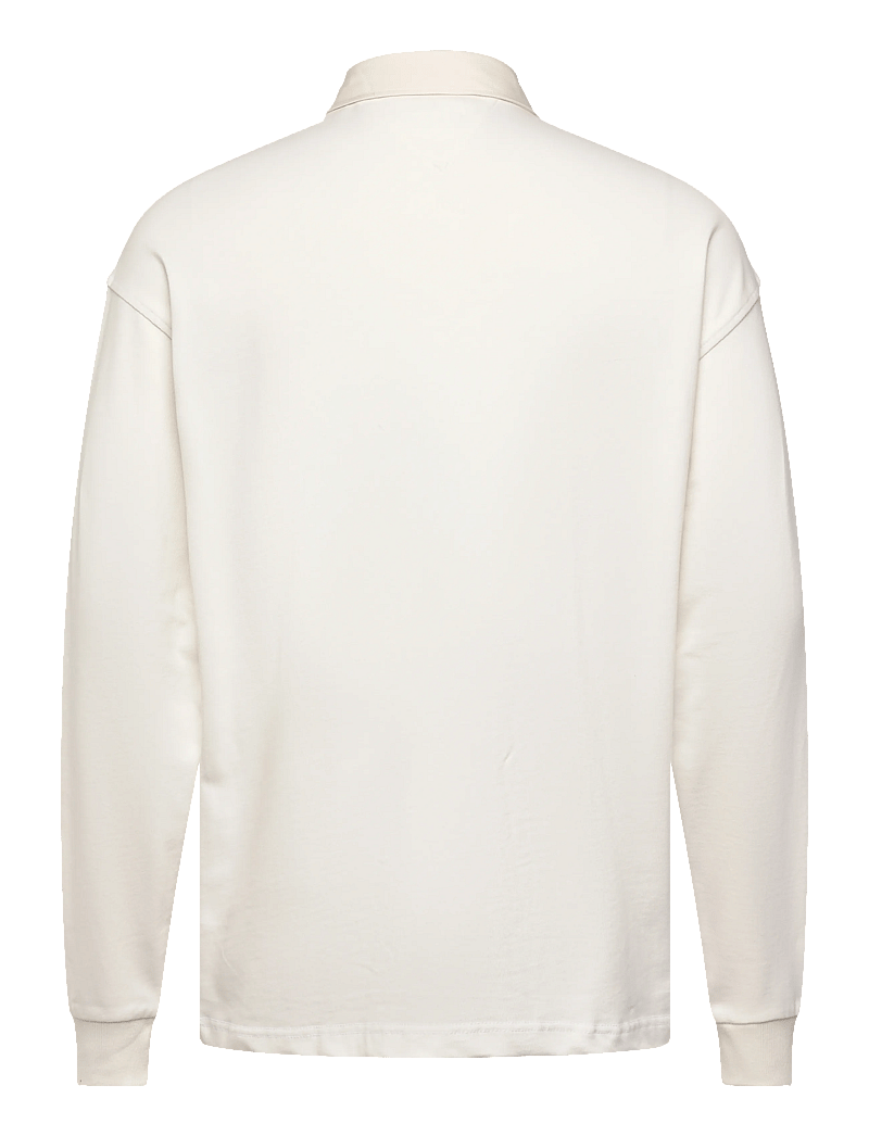 Tommy Hilfiger - PEACHED CREST SOLID RUGBY - langærmede poloer - ecru - 2