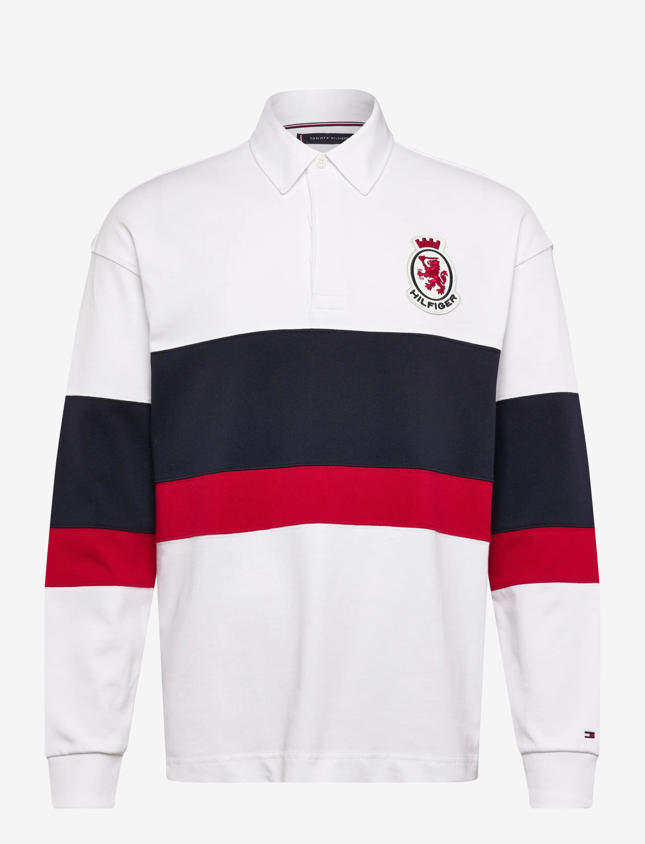 Tommy Hilfiger - RWB CREST RUGBY - långärmade pikéer - white - 1