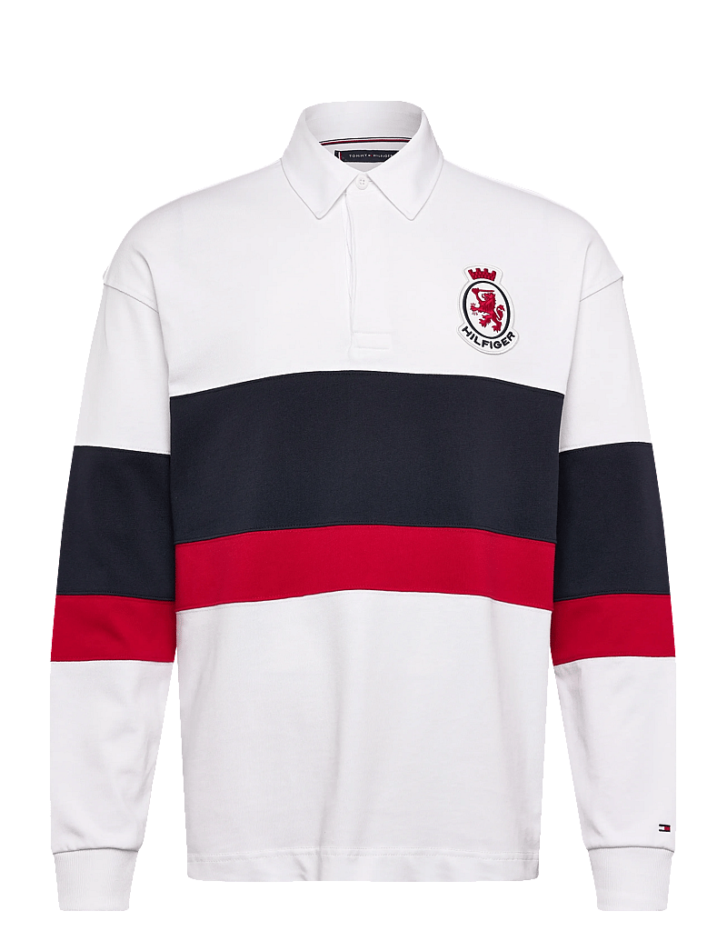Tommy Hilfiger - RWB CREST RUGBY - långärmade pikéer - white - 1