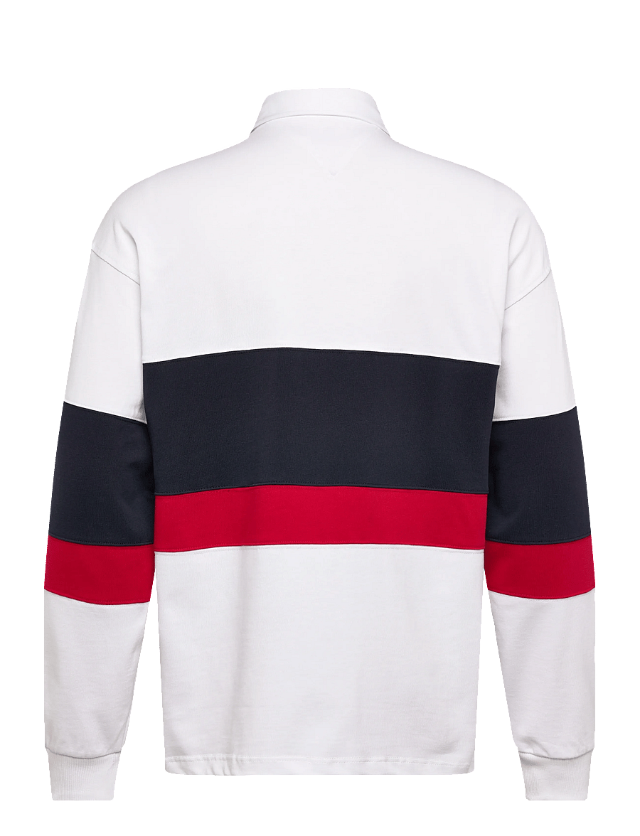 Tommy Hilfiger - RWB CREST RUGBY - pikkade varrukatega polod - white - 2