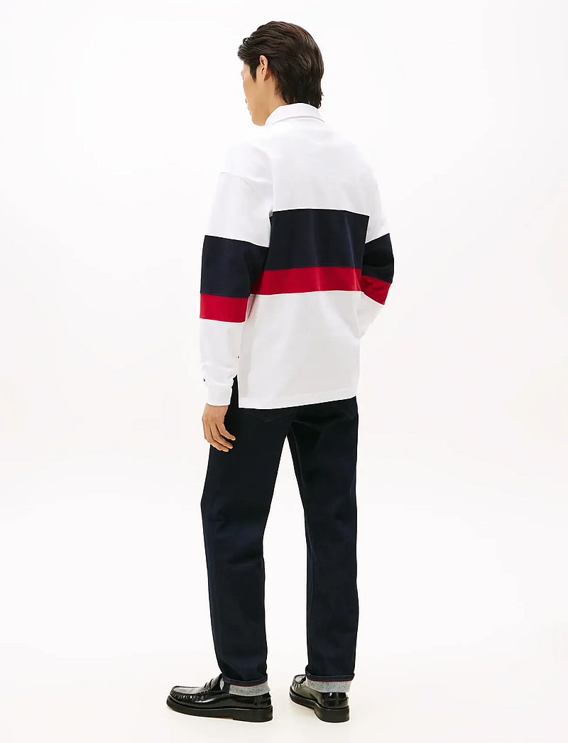 Tommy Hilfiger - RWB CREST RUGBY - långärmade pikéer - white - 4
