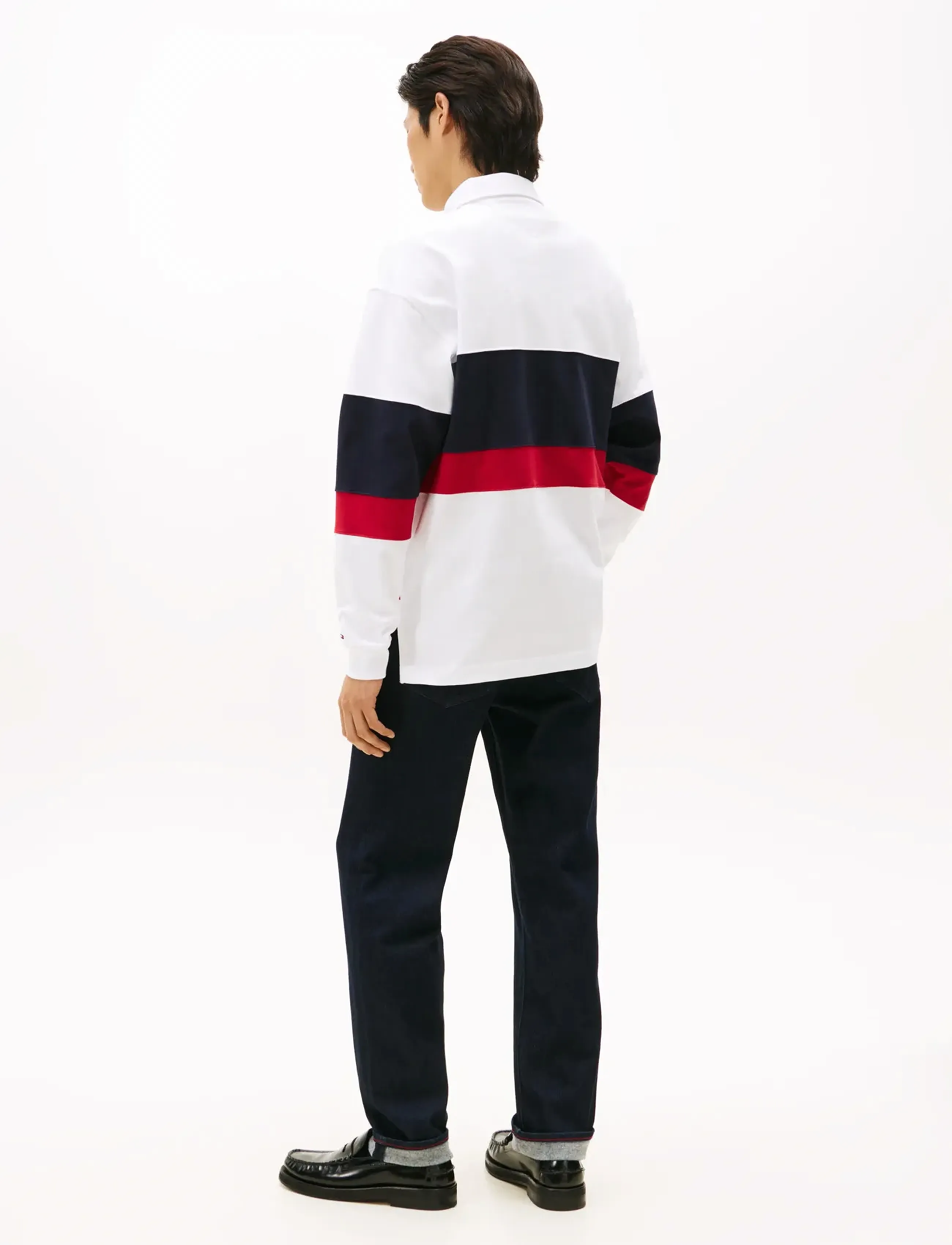 Tommy Hilfiger - RWB CREST RUGBY - pikkade varrukatega polod - white - 4