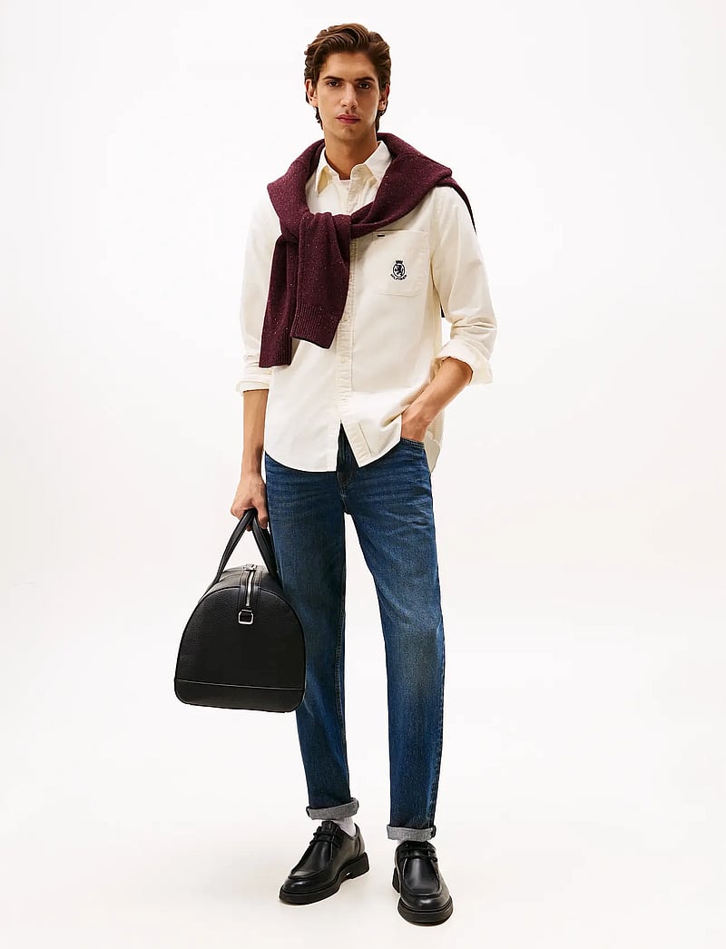 Tommy Hilfiger - BRUSHED OXF CREST POCKET SHIRT - oxford-hemden - ivory petal - 2