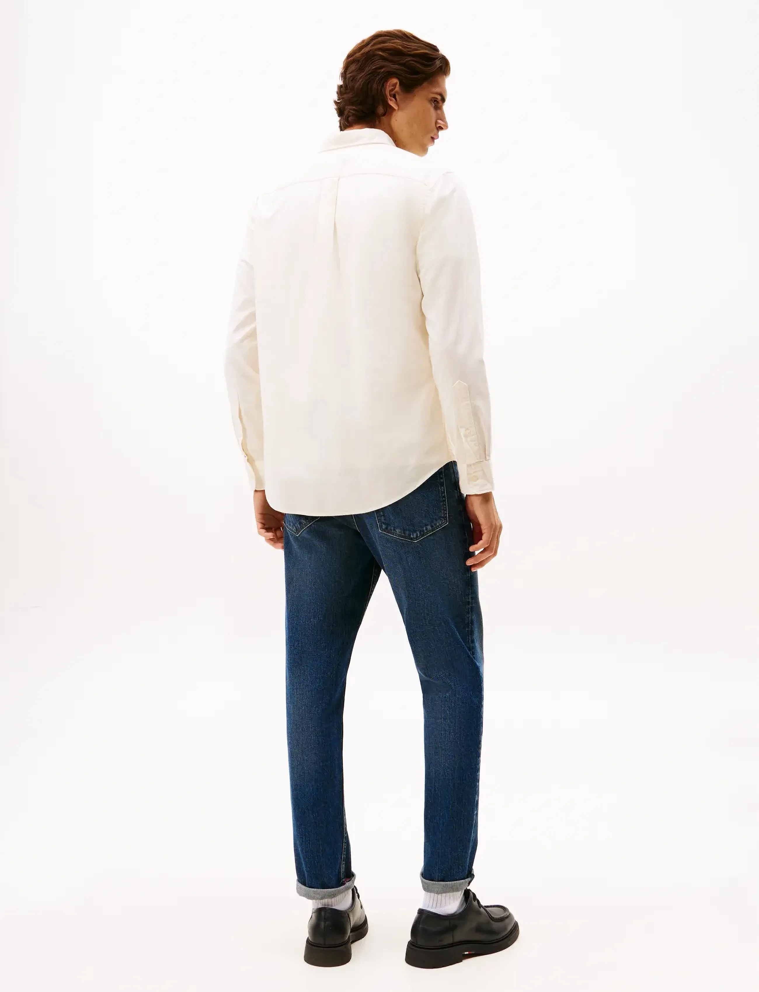 Tommy Hilfiger - BRUSHED OXF CREST POCKET SHIRT - oxford-hemden - ivory petal - 3