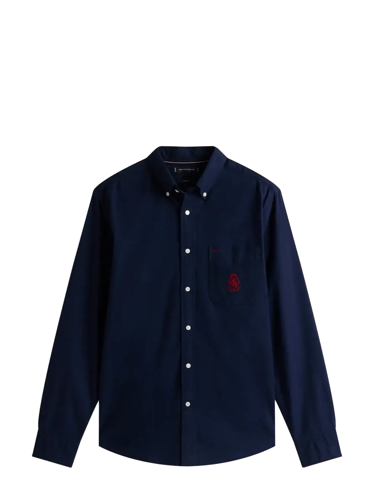 BRUSHED OXF CREST POCKET SHIRT - PREPPY NAVY